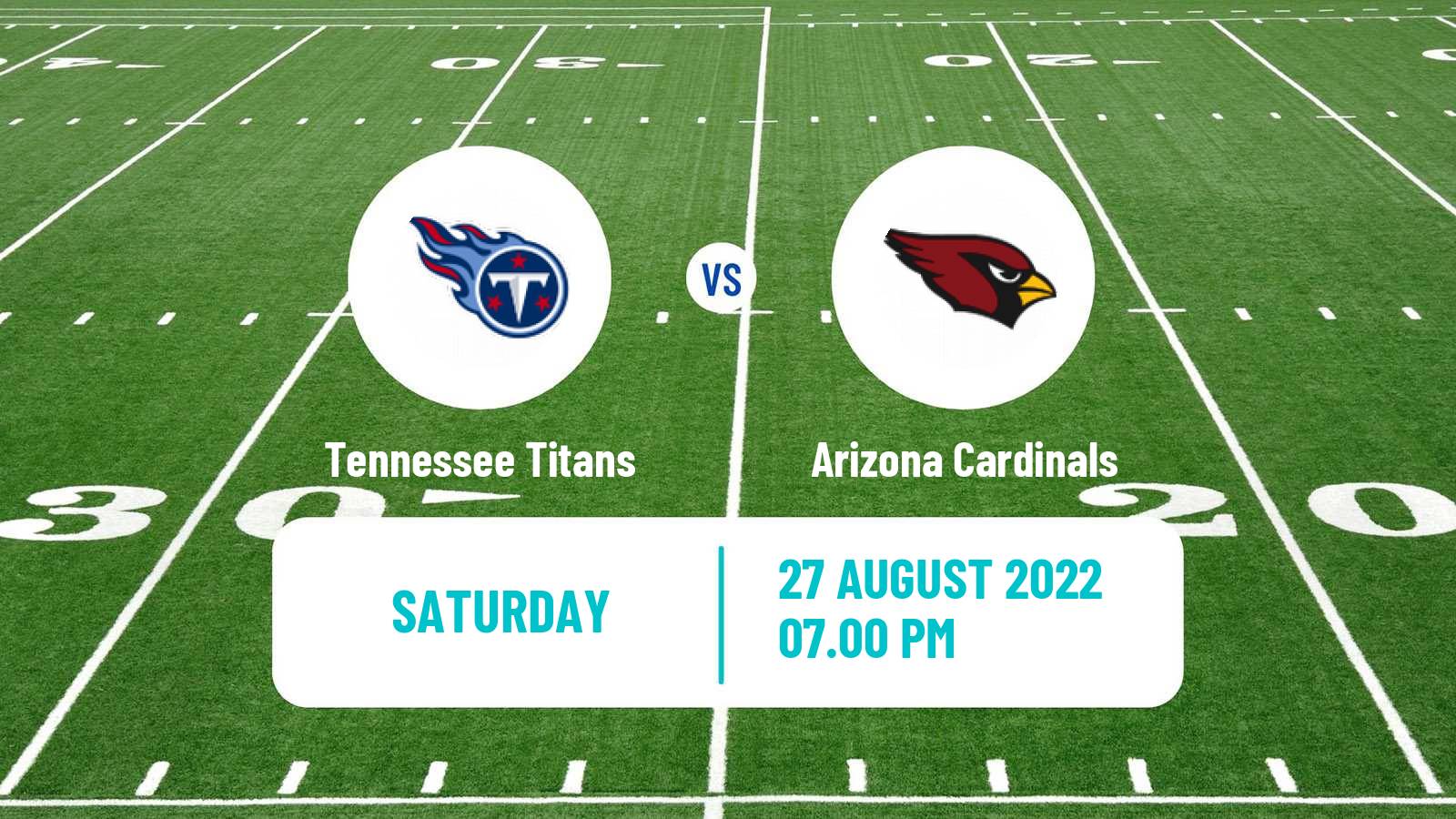 American football NFL Tennessee Titans - Arizona Cardinals