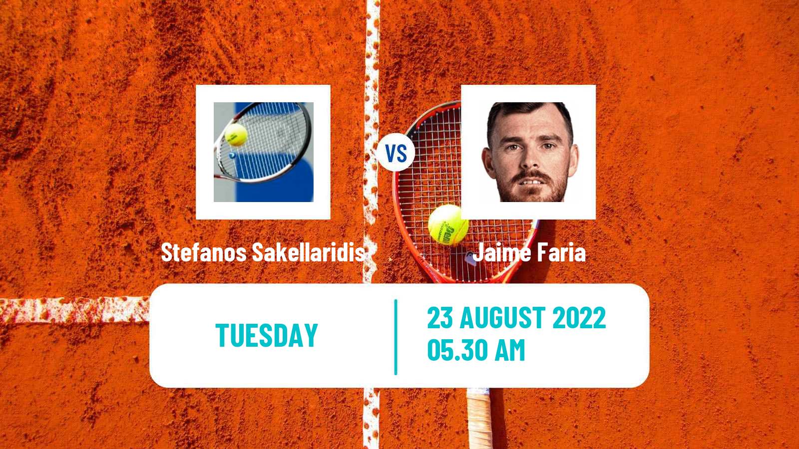 Tennis ITF Tournaments Stefanos Sakellaridis - Jaime Faria