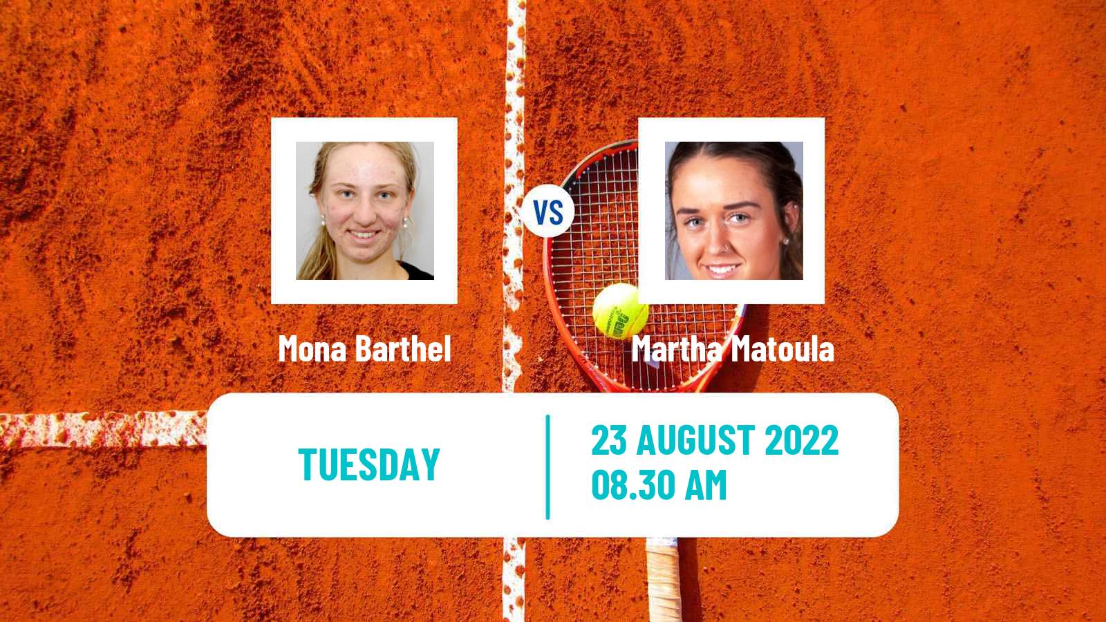 Tennis ITF Tournaments Mona Barthel - Martha Matoula
