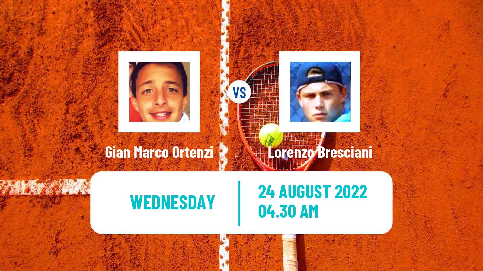 Tennis ITF Tournaments Gian Marco Ortenzi - Lorenzo Bresciani