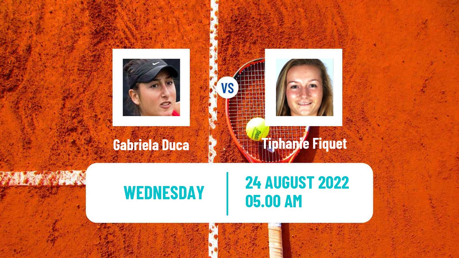Tennis ITF Tournaments Gabriela Duca - Tiphanie Fiquet