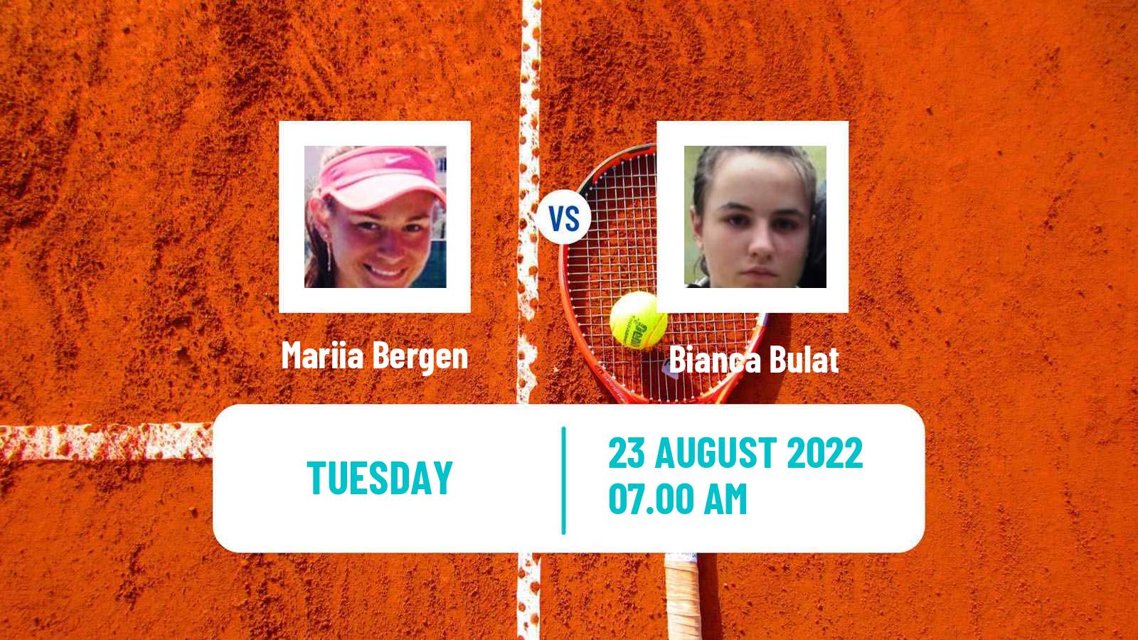 Tennis ITF Tournaments Mariia Bergen - Bianca Bulat