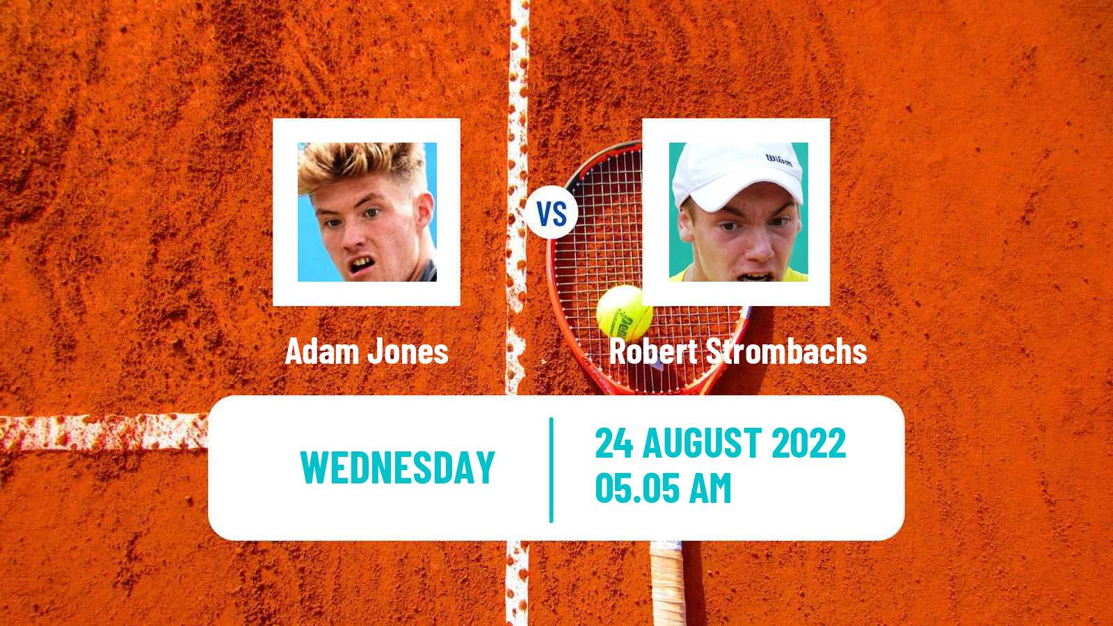 Tennis ITF Tournaments Adam Jones - Robert Strombachs