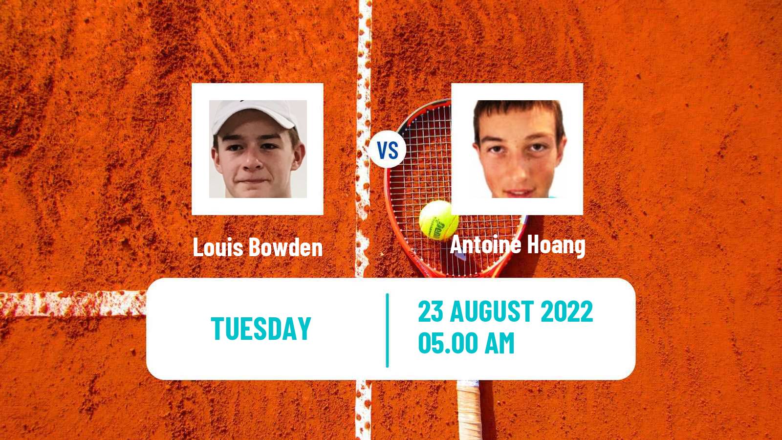 Tennis ITF Tournaments Louis Bowden - Antoine Hoang