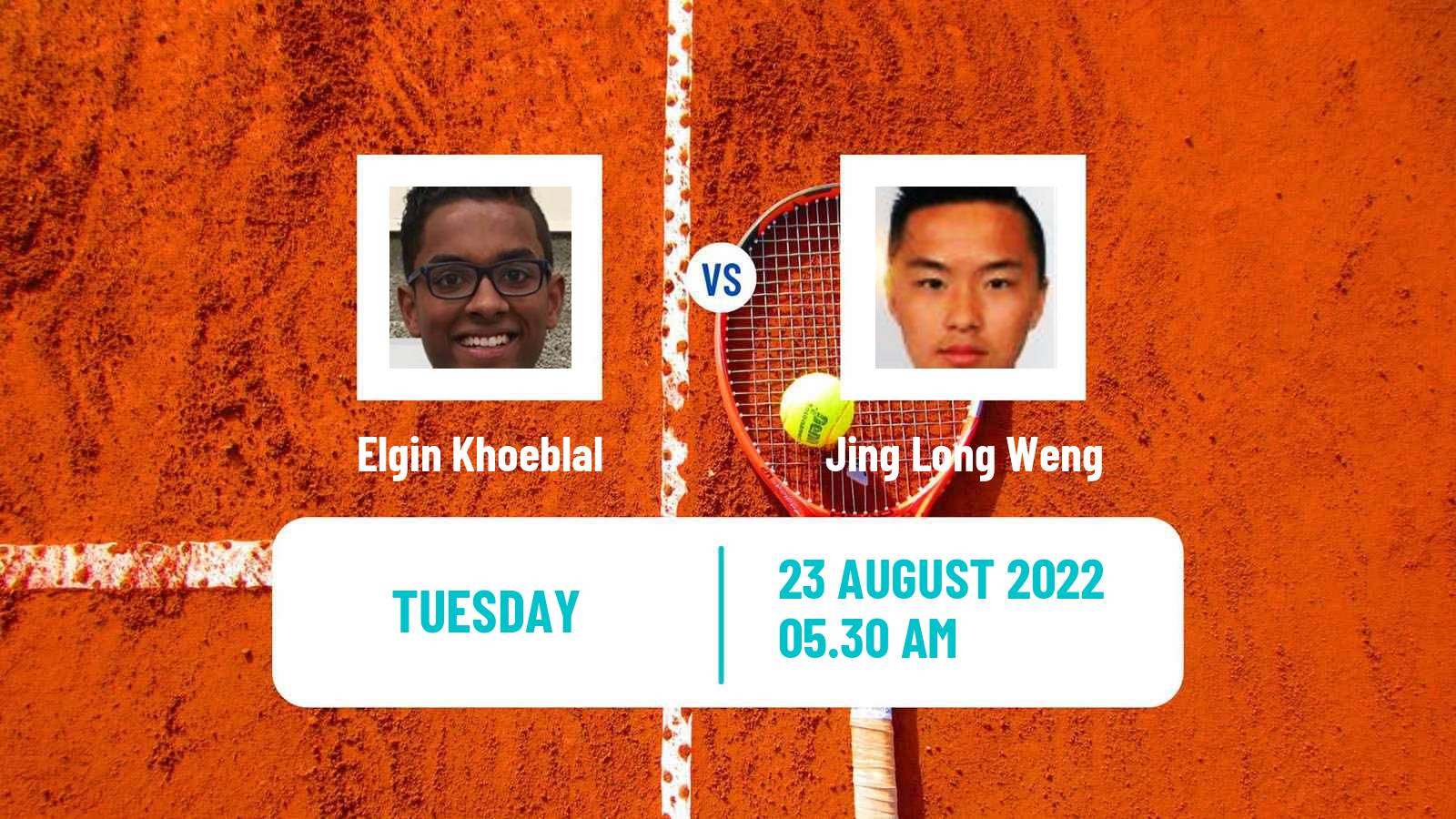 Tennis ITF Tournaments Elgin Khoeblal - Jing Long Weng