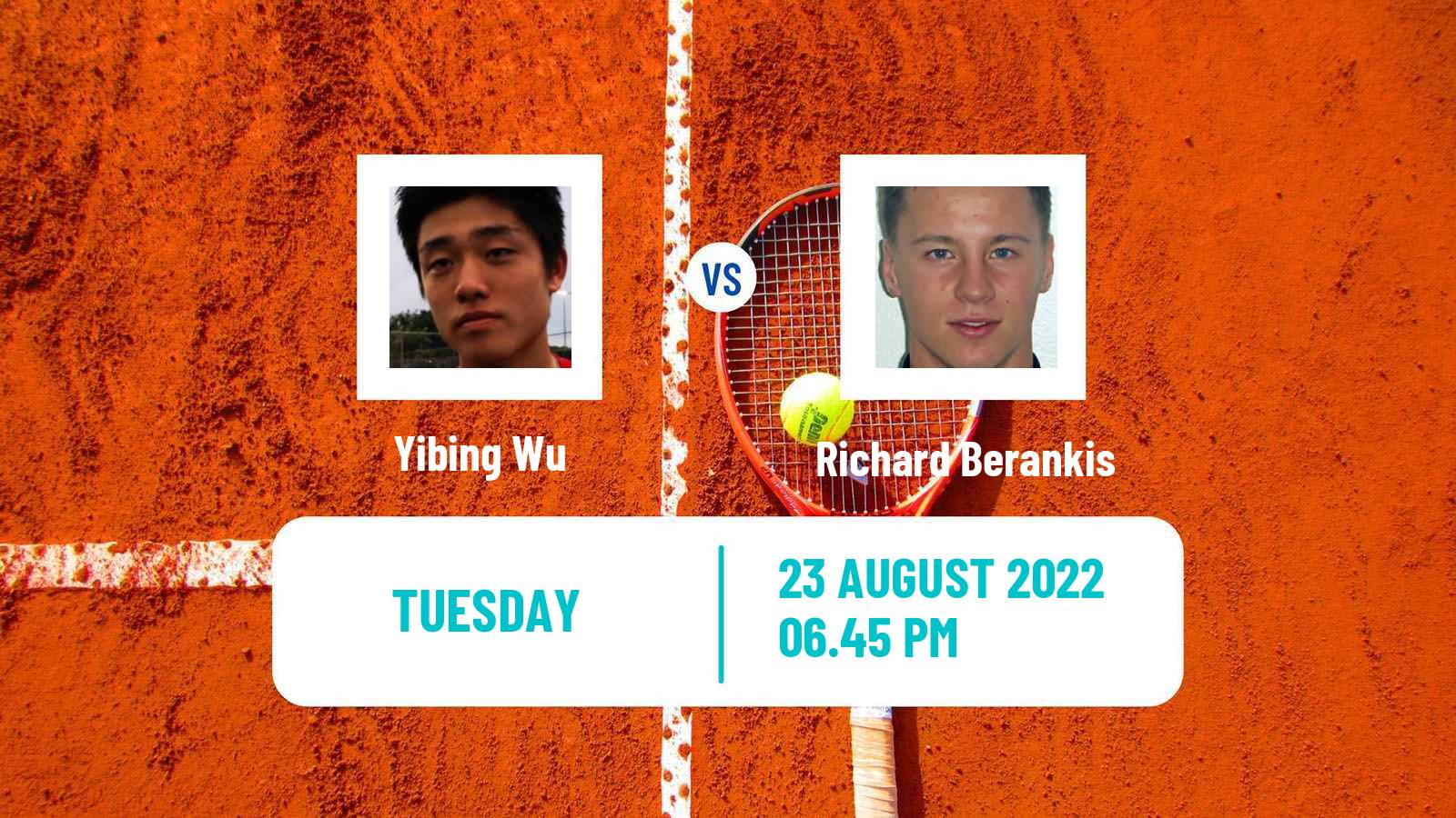 Tennis ATP US Open Yibing Wu - Richard Berankis