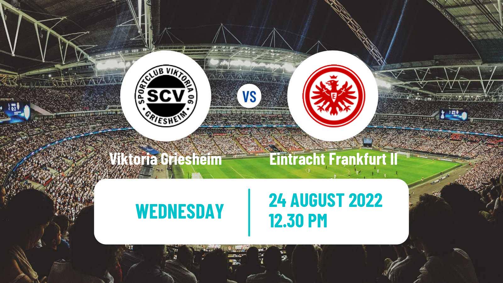 Soccer German Oberliga Hessen Viktoria Griesheim - Eintracht Frankfurt II