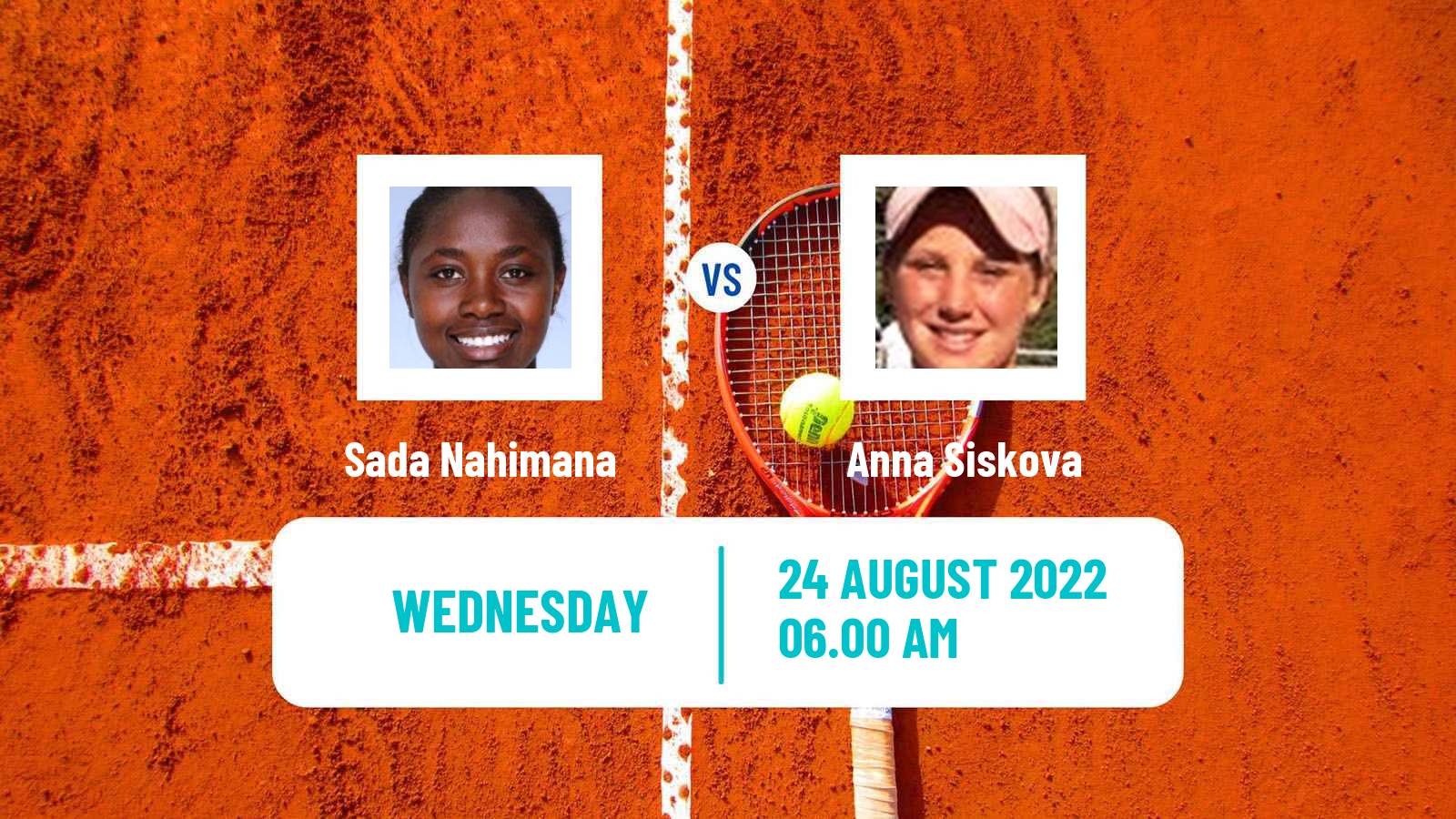 Tennis ITF Tournaments Sada Nahimana - Anna Siskova