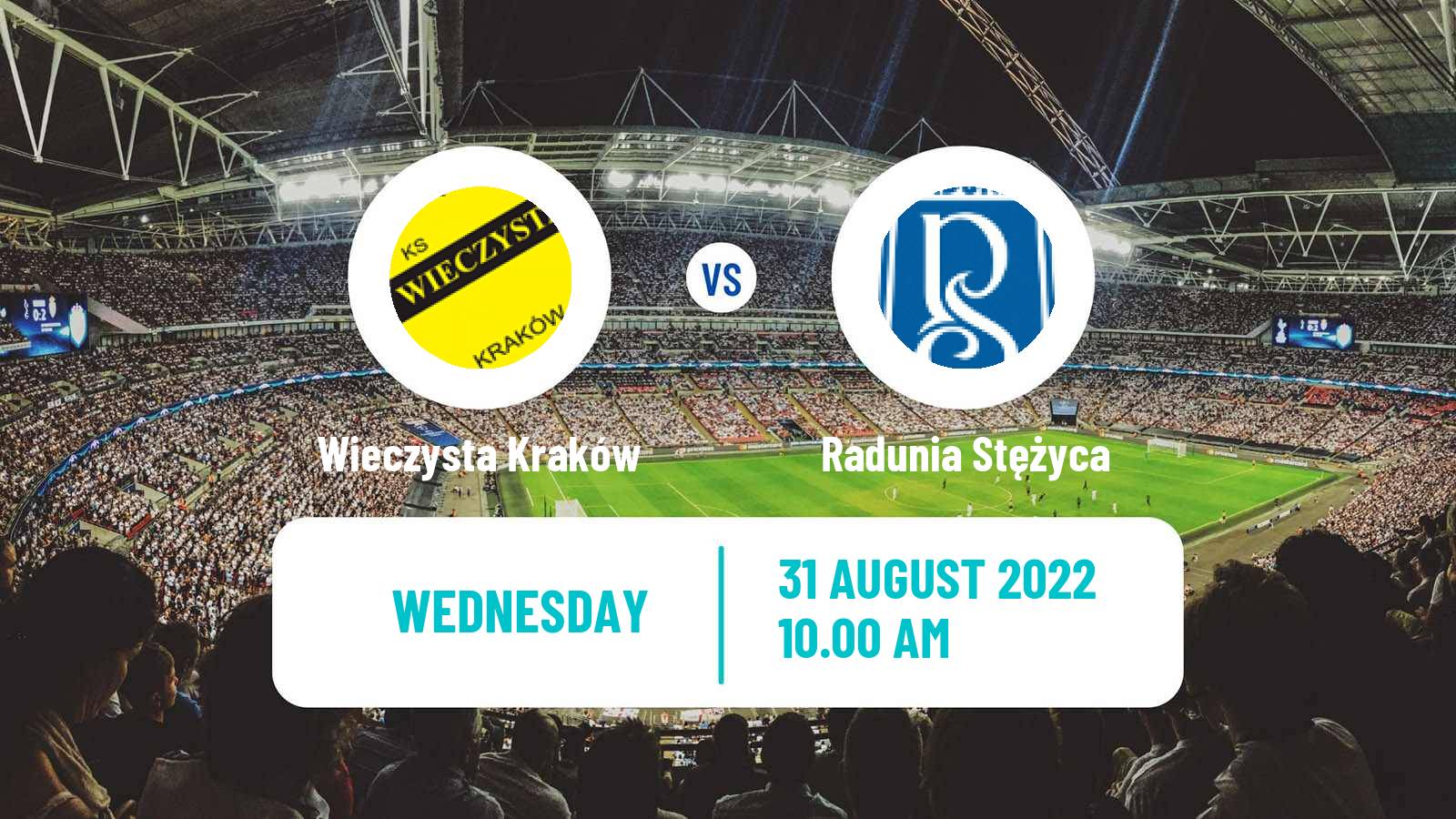 Soccer Polish Cup Wieczysta Kraków - Radunia Stężyca