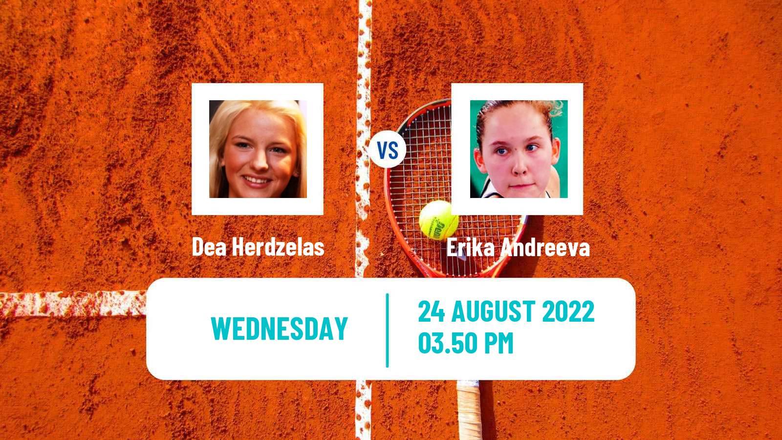 Tennis WTA US Open Dea Herdzelas - Erika Andreeva