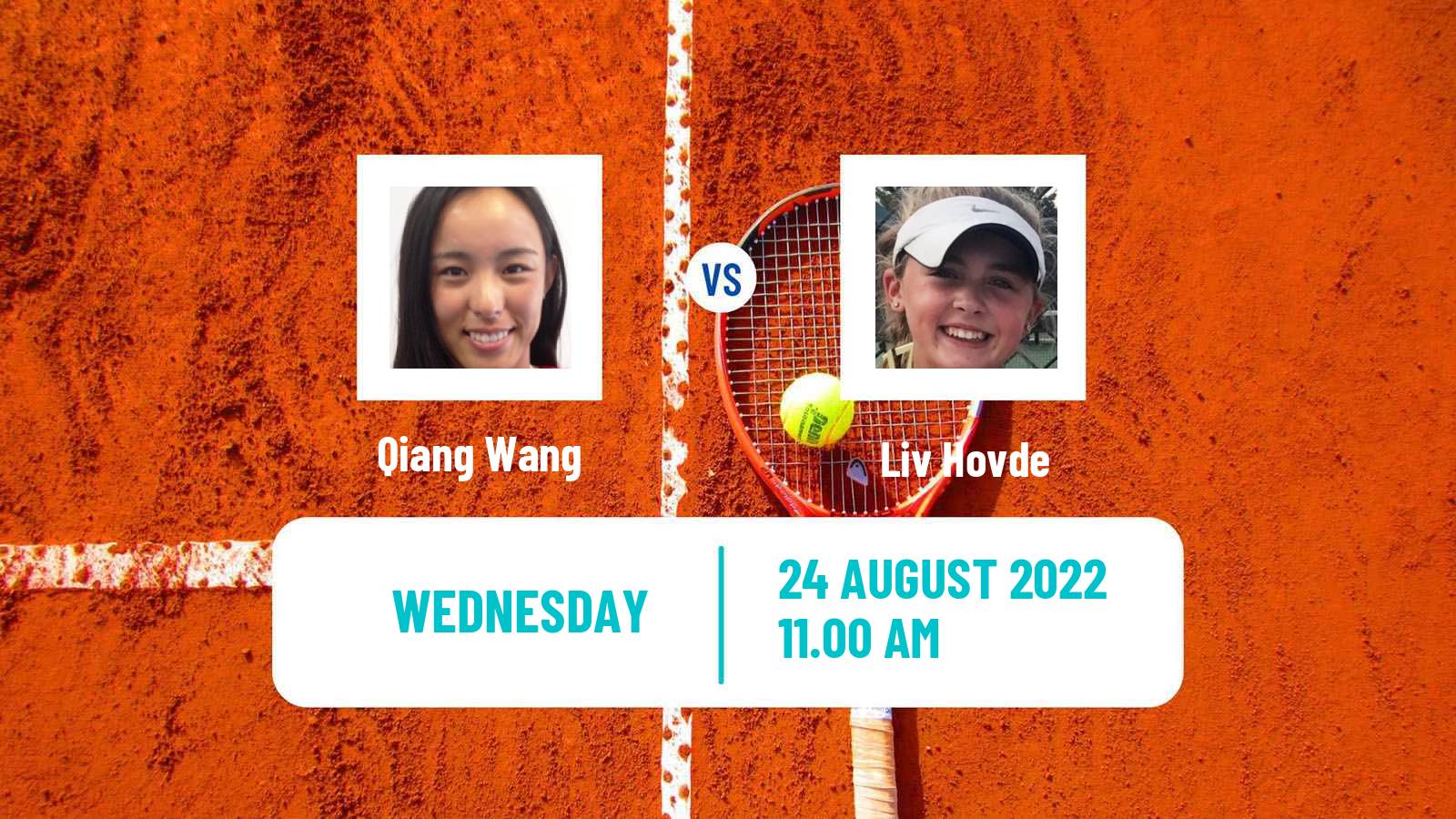 Tennis WTA US Open Qiang Wang - Liv Hovde