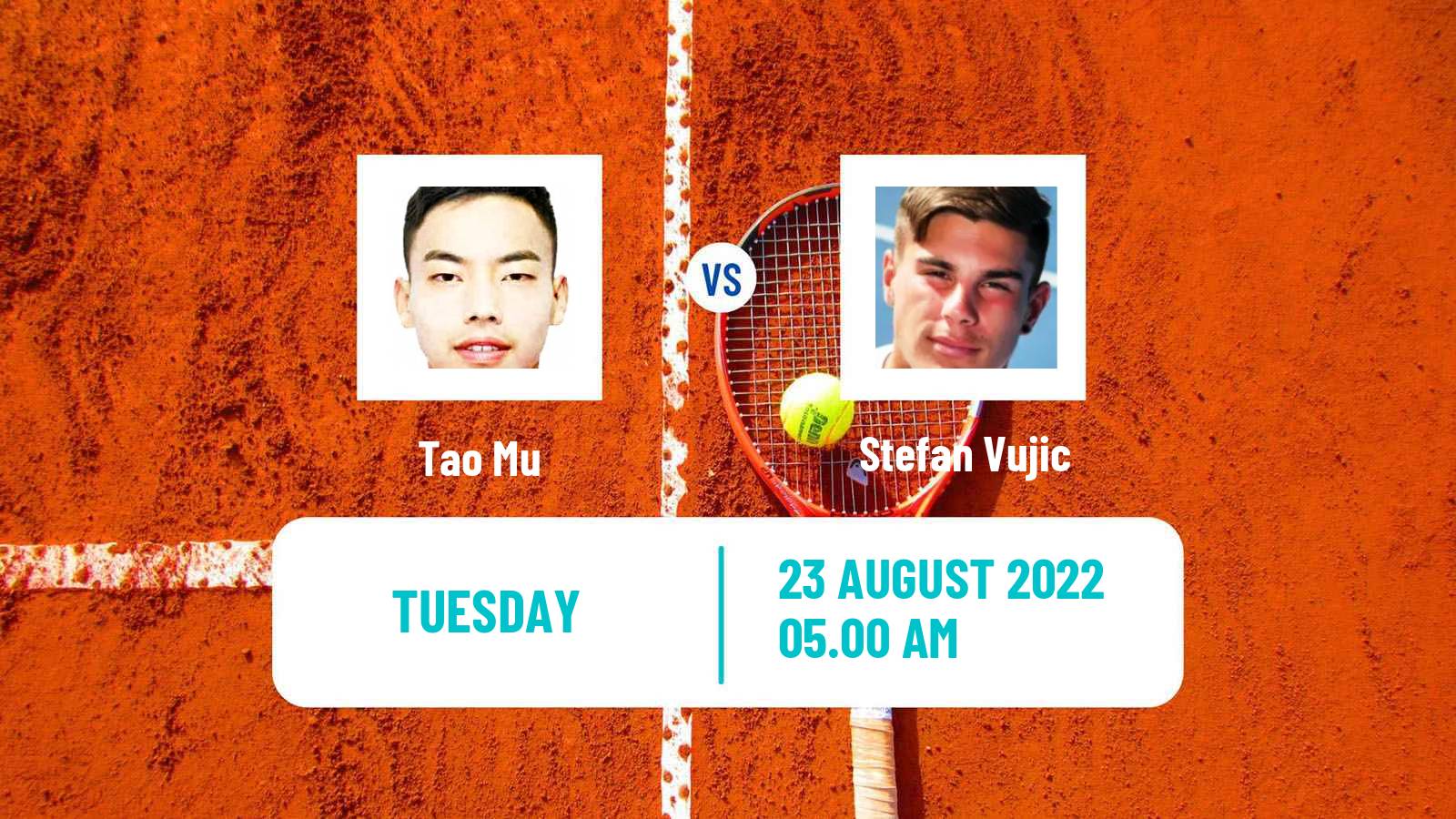 Tennis ITF Tournaments Tao Mu - Stefan Vujic