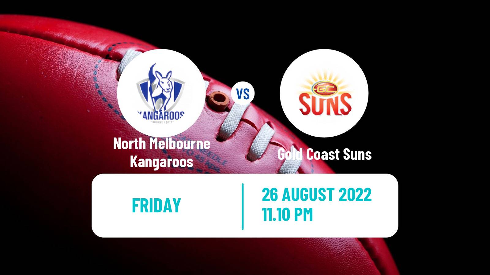 Aussie rules AFL Women North Melbourne Kangaroos - Gold Coast Suns