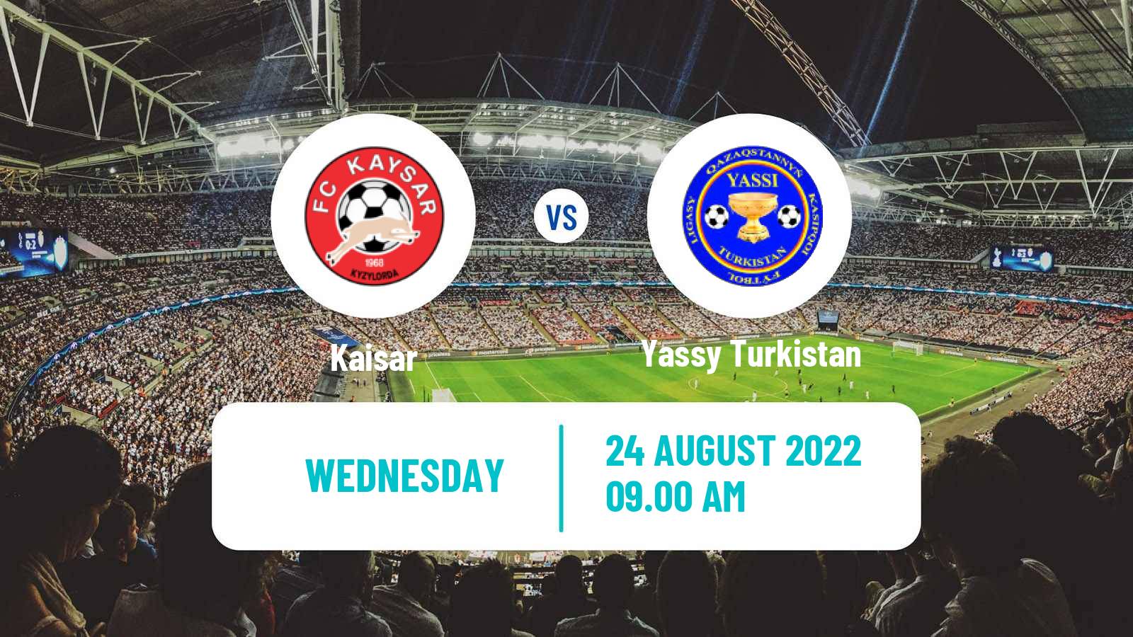 Soccer Kazakh First Division Kaisar - Yassy Turkistan