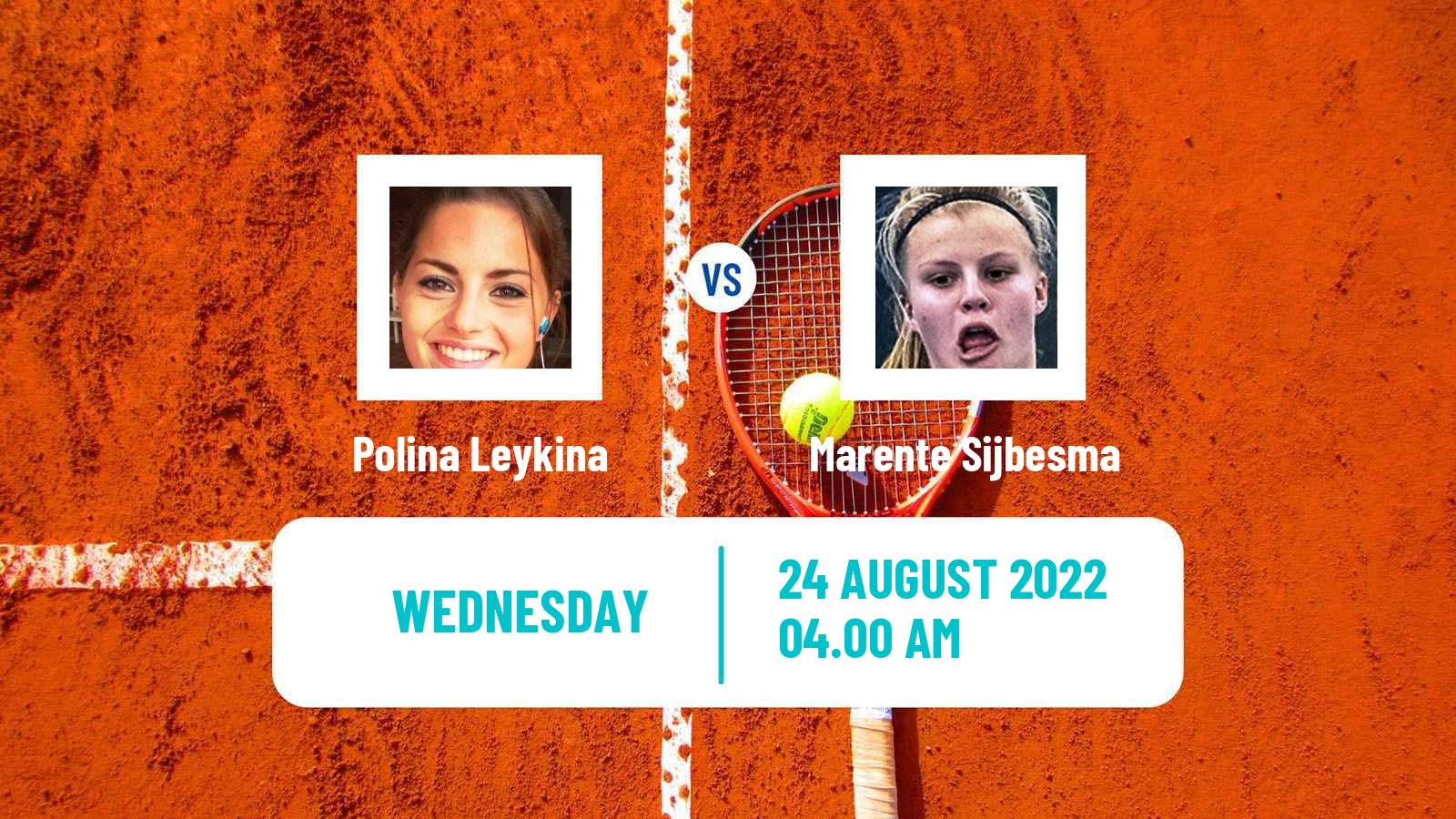 Tennis ITF Tournaments Polina Leykina - Marente Sijbesma