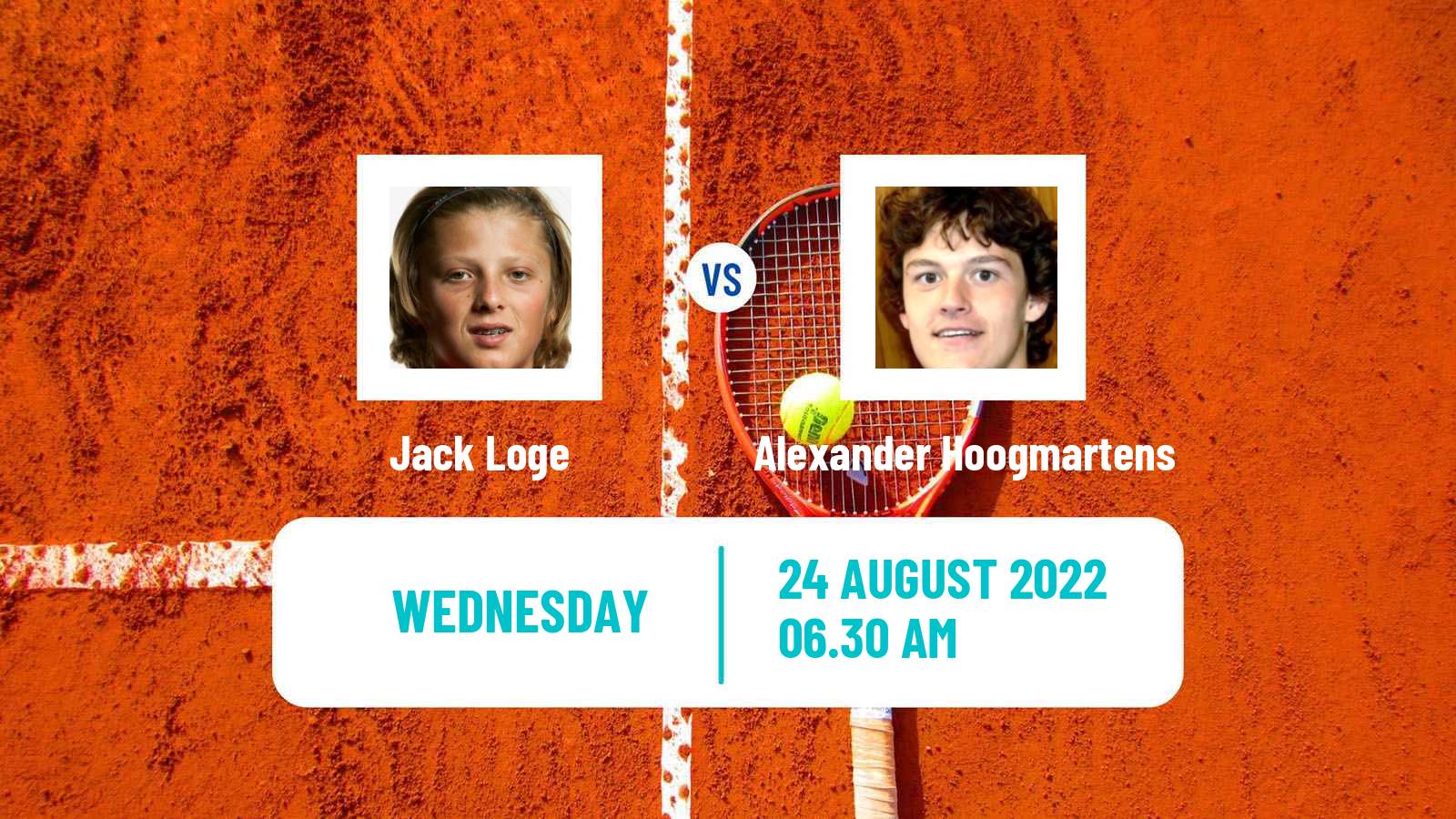 Tennis ITF Tournaments Jack Loge - Alexander Hoogmartens