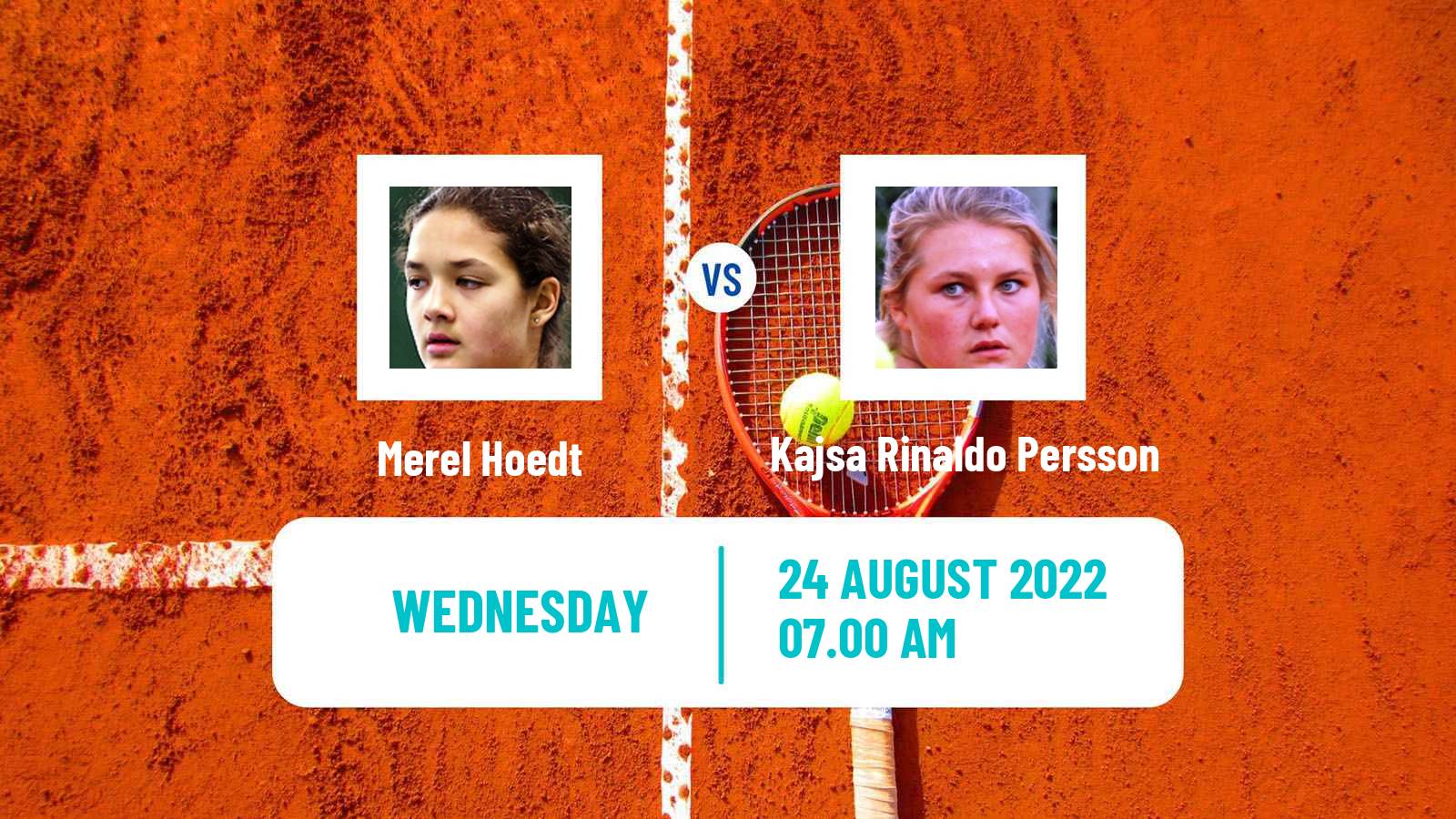 Tennis ITF Tournaments Merel Hoedt - Kajsa Rinaldo Persson