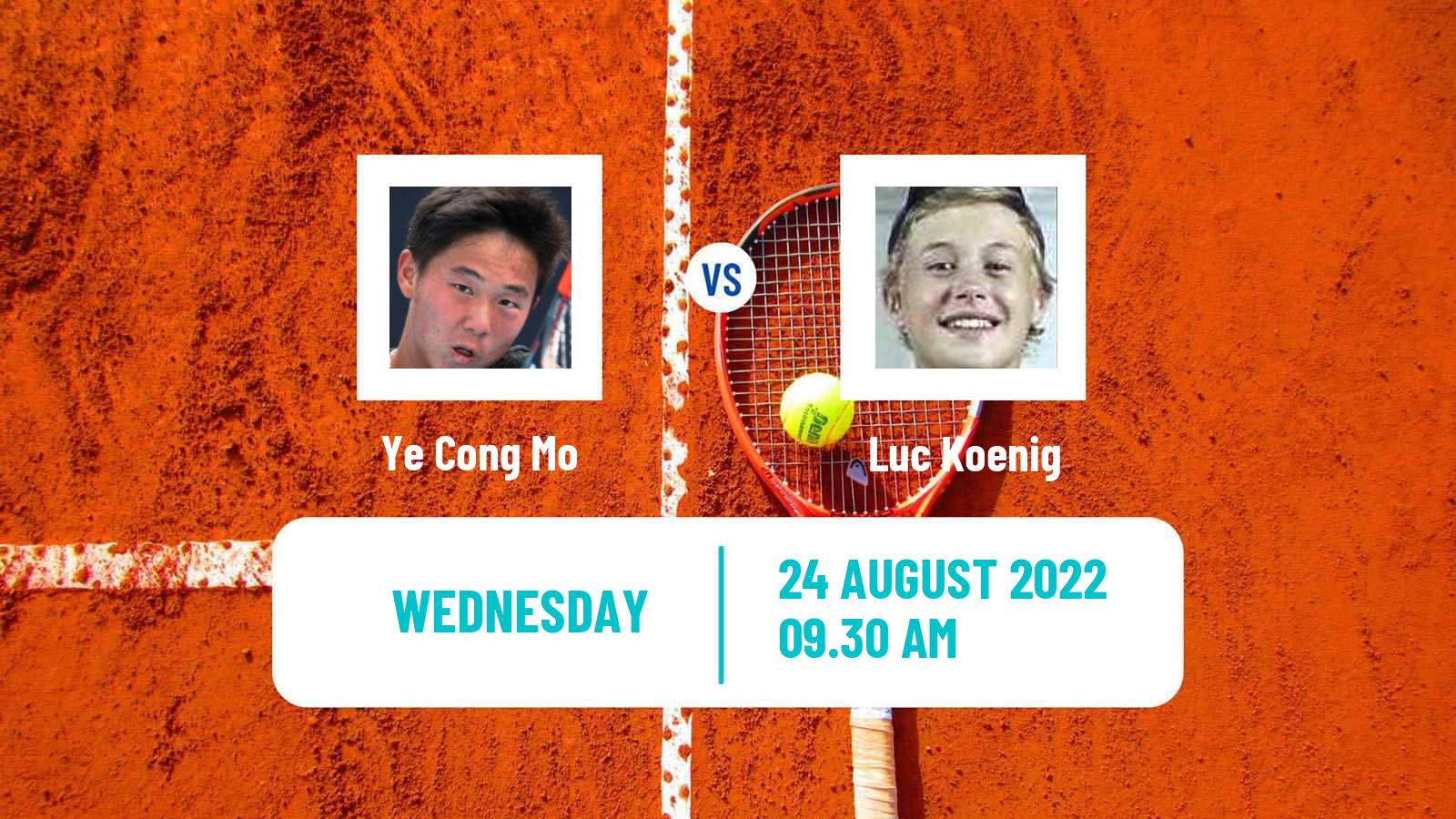 Tennis ITF Tournaments Ye Cong Mo - Luc Koenig