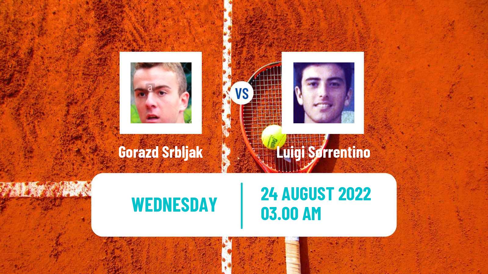 Tennis ITF Tournaments Gorazd Srbljak - Luigi Sorrentino