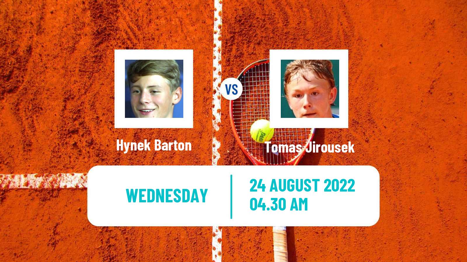 Tennis ITF Tournaments Hynek Barton - Tomas Jirousek