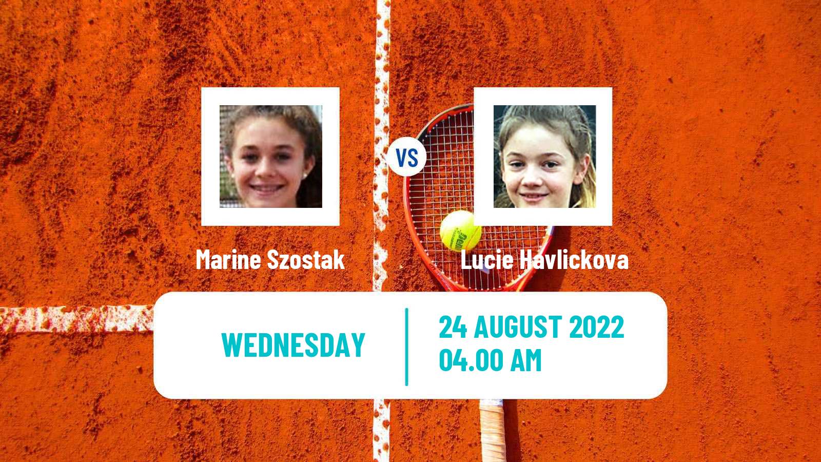 Tennis ITF Tournaments Marine Szostak - Lucie Havlickova
