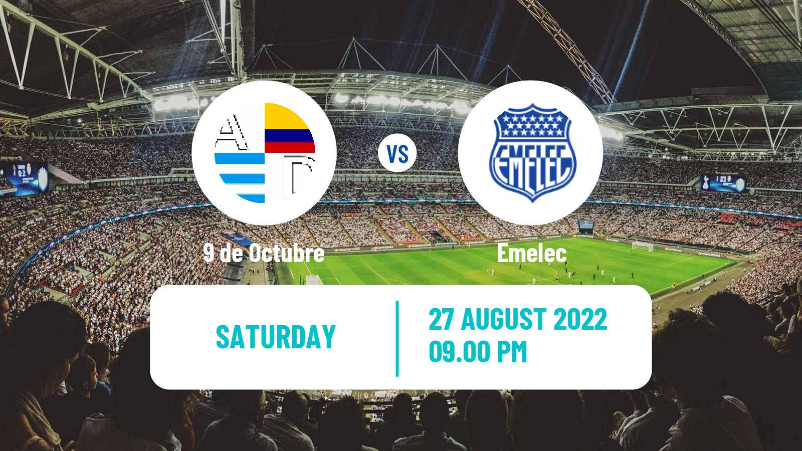 Soccer Ecuadorian Liga Pro 9 de Octubre - Emelec