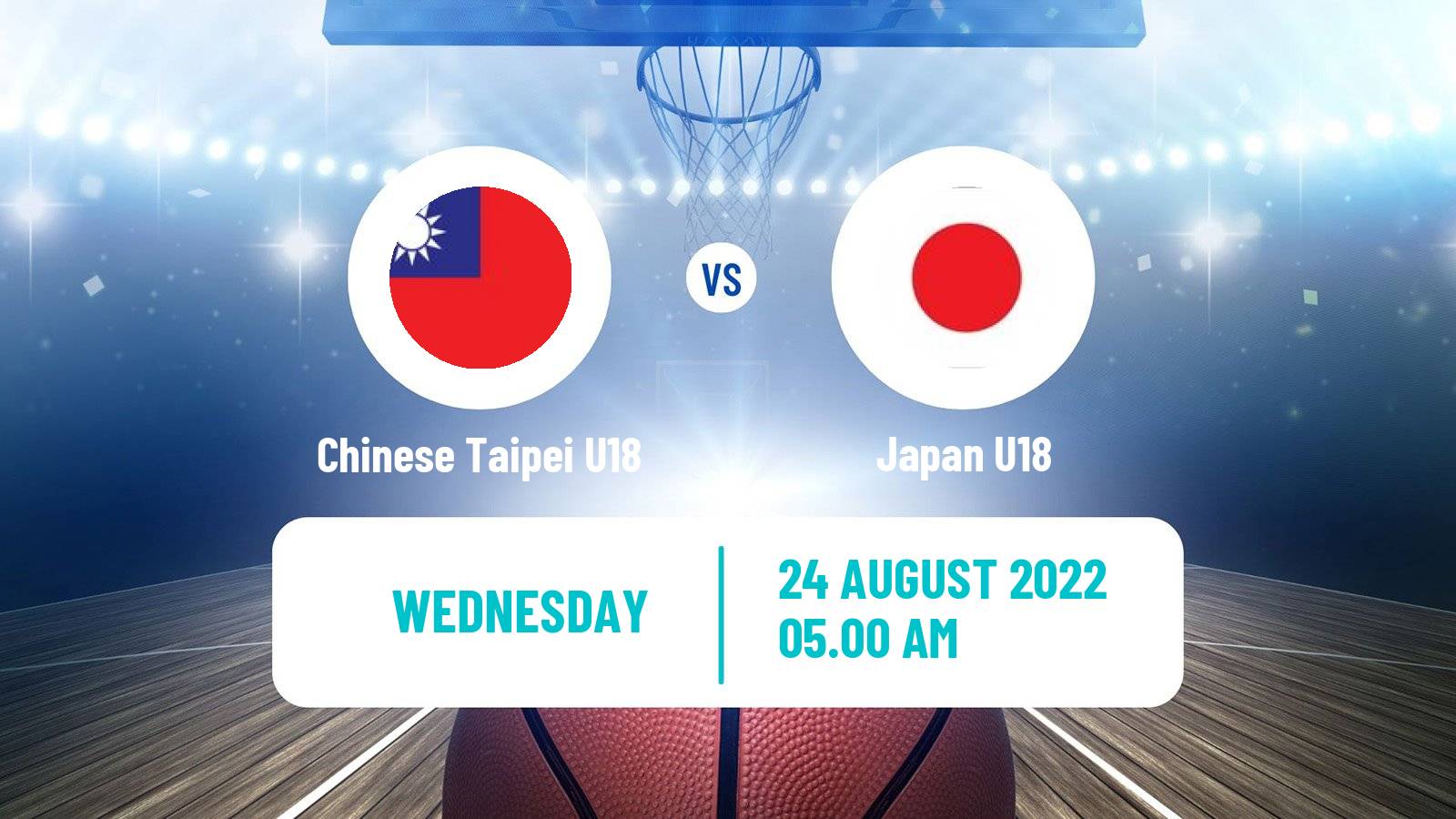 Basketball Asia Championship U18 Basketball Chinese Taipei U18 - Japan U18