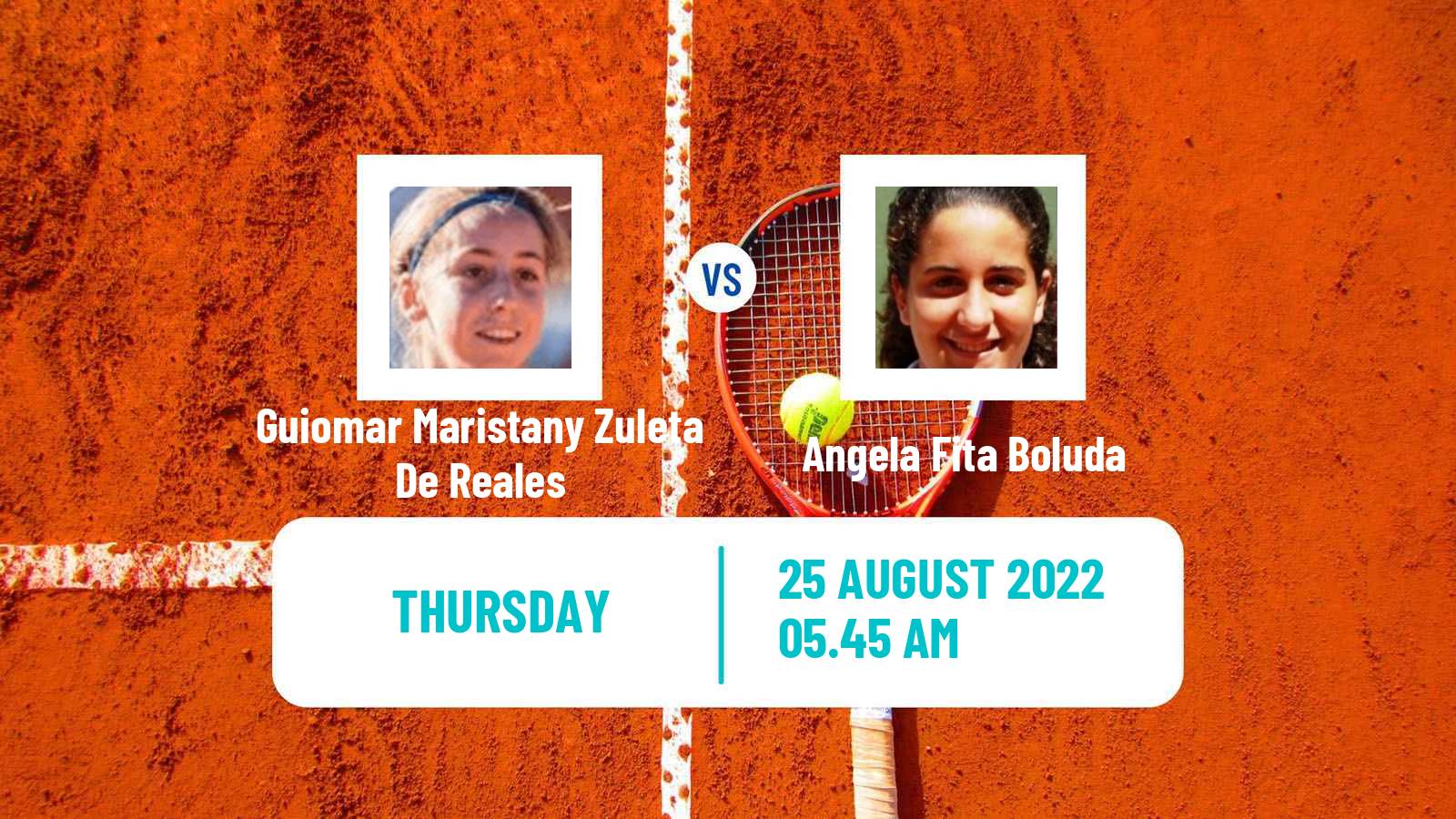 Tennis ITF Tournaments Guiomar Maristany Zuleta De Reales - Angela Fita Boluda