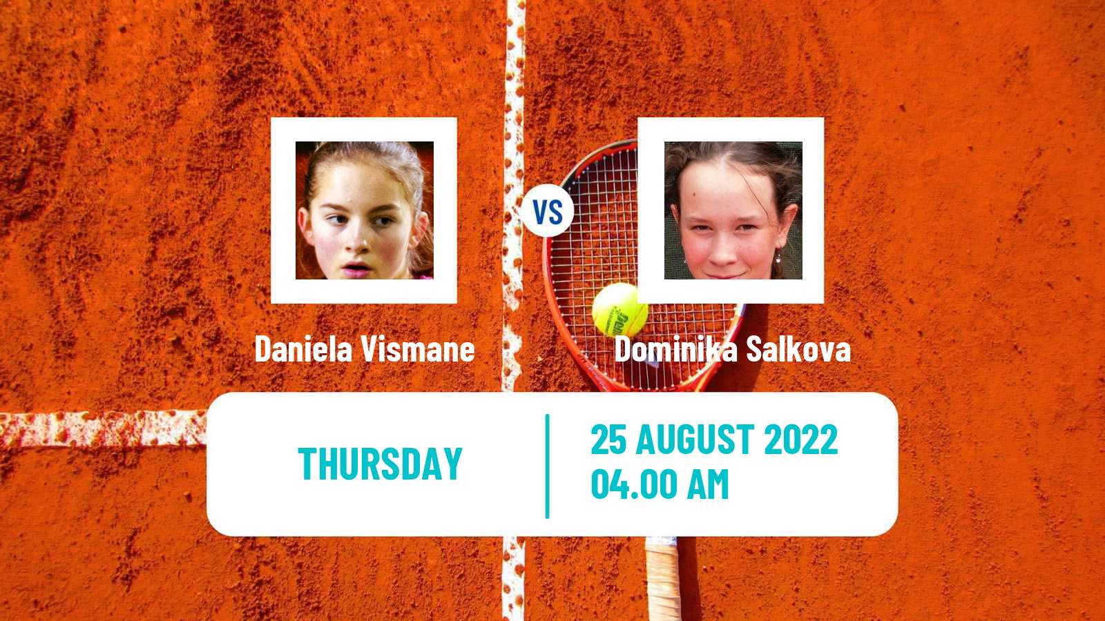 Tennis ITF Tournaments Daniela Vismane - Dominika Salkova