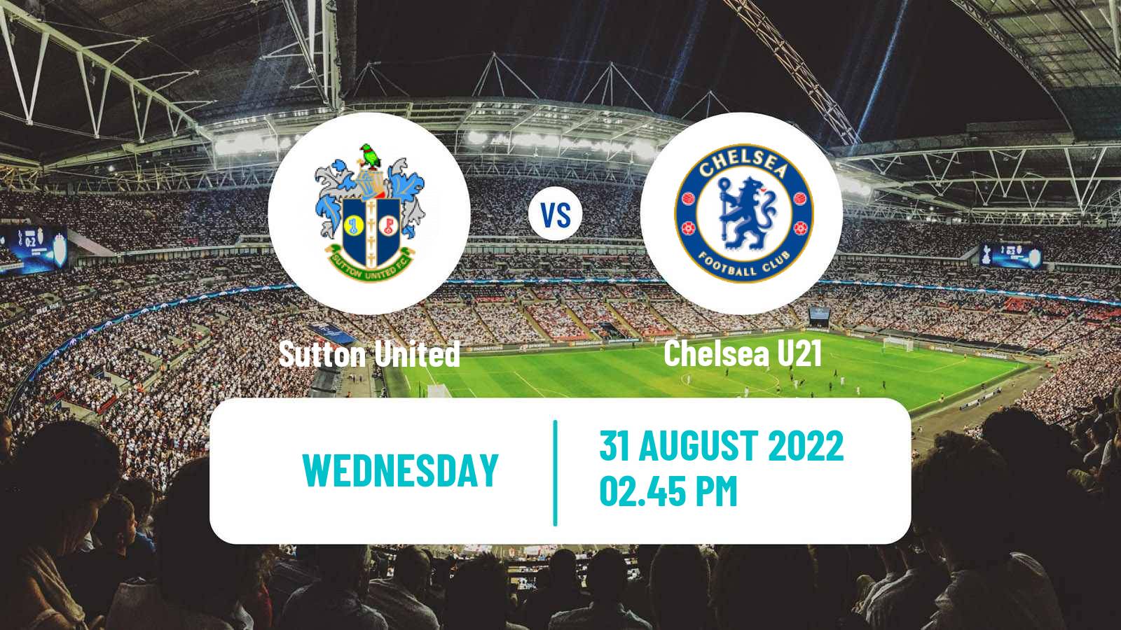 Soccer English EFL Trophy Sutton United - Chelsea U21