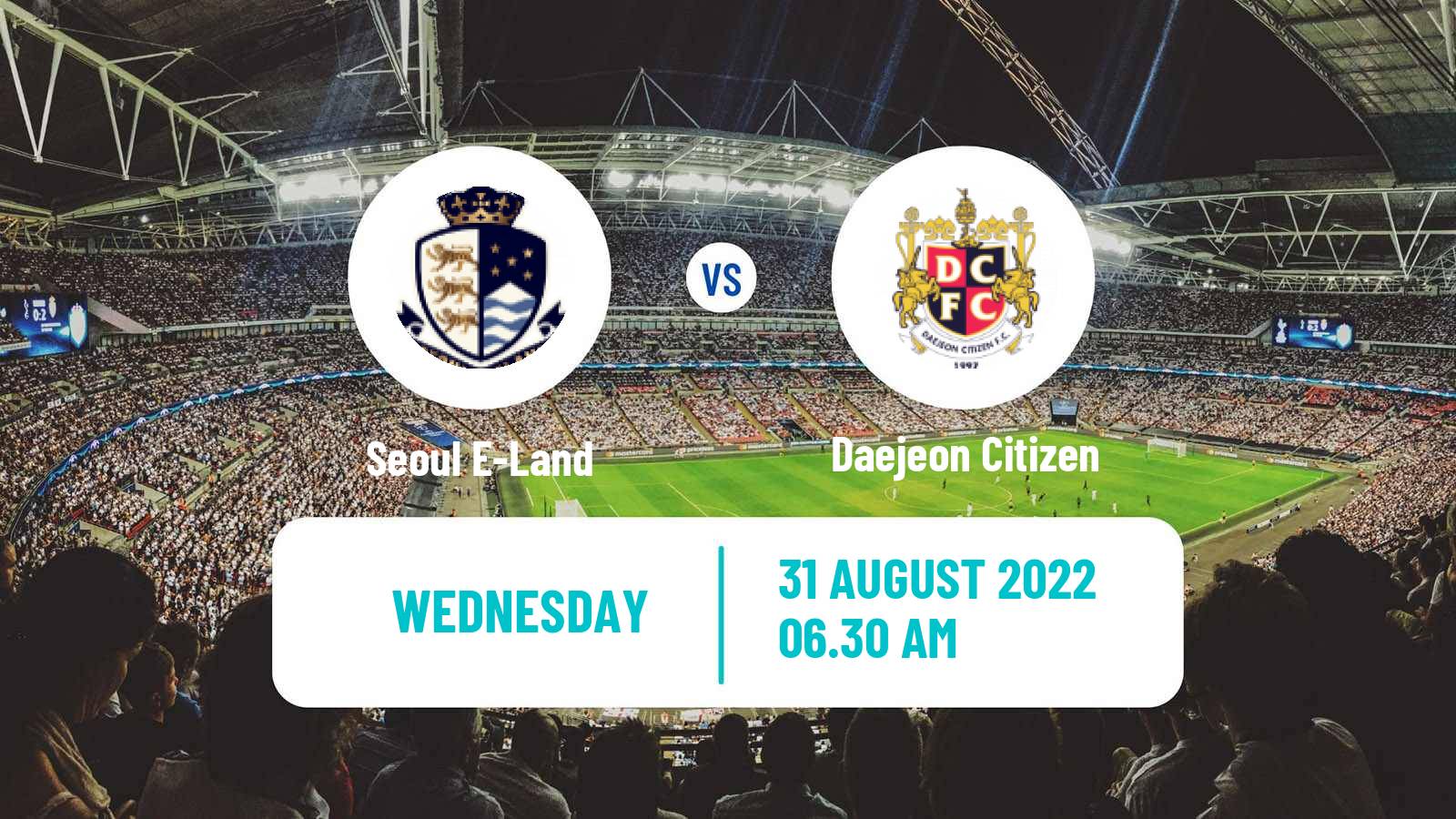 Soccer South Korean K-League 2 Seoul E-Land - Daejeon Citizen