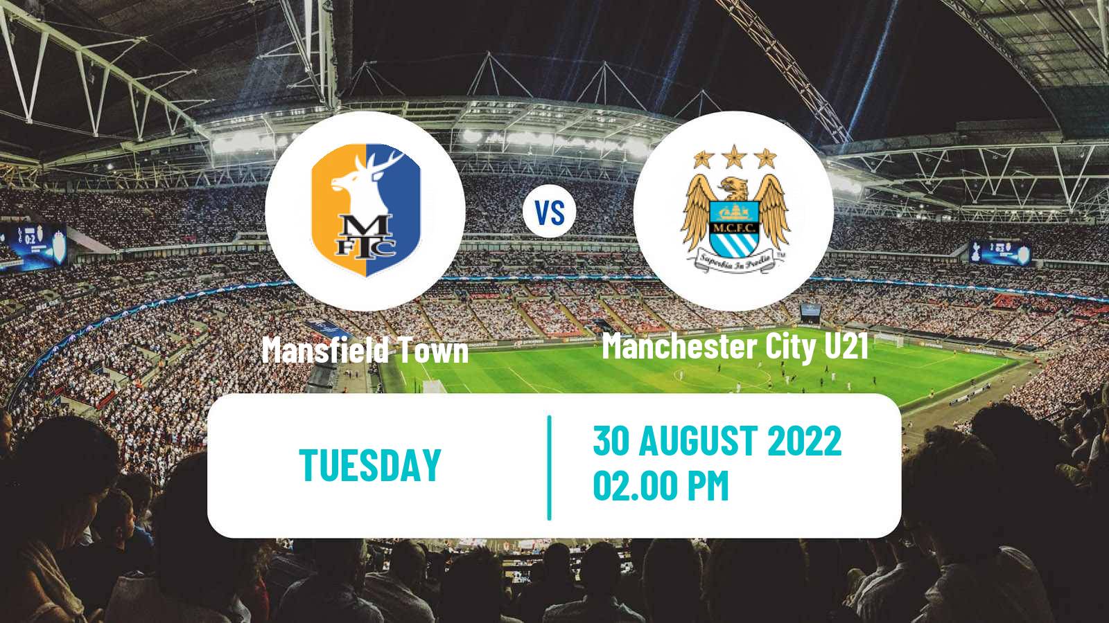 Soccer English EFL Trophy Mansfield Town - Manchester City U21