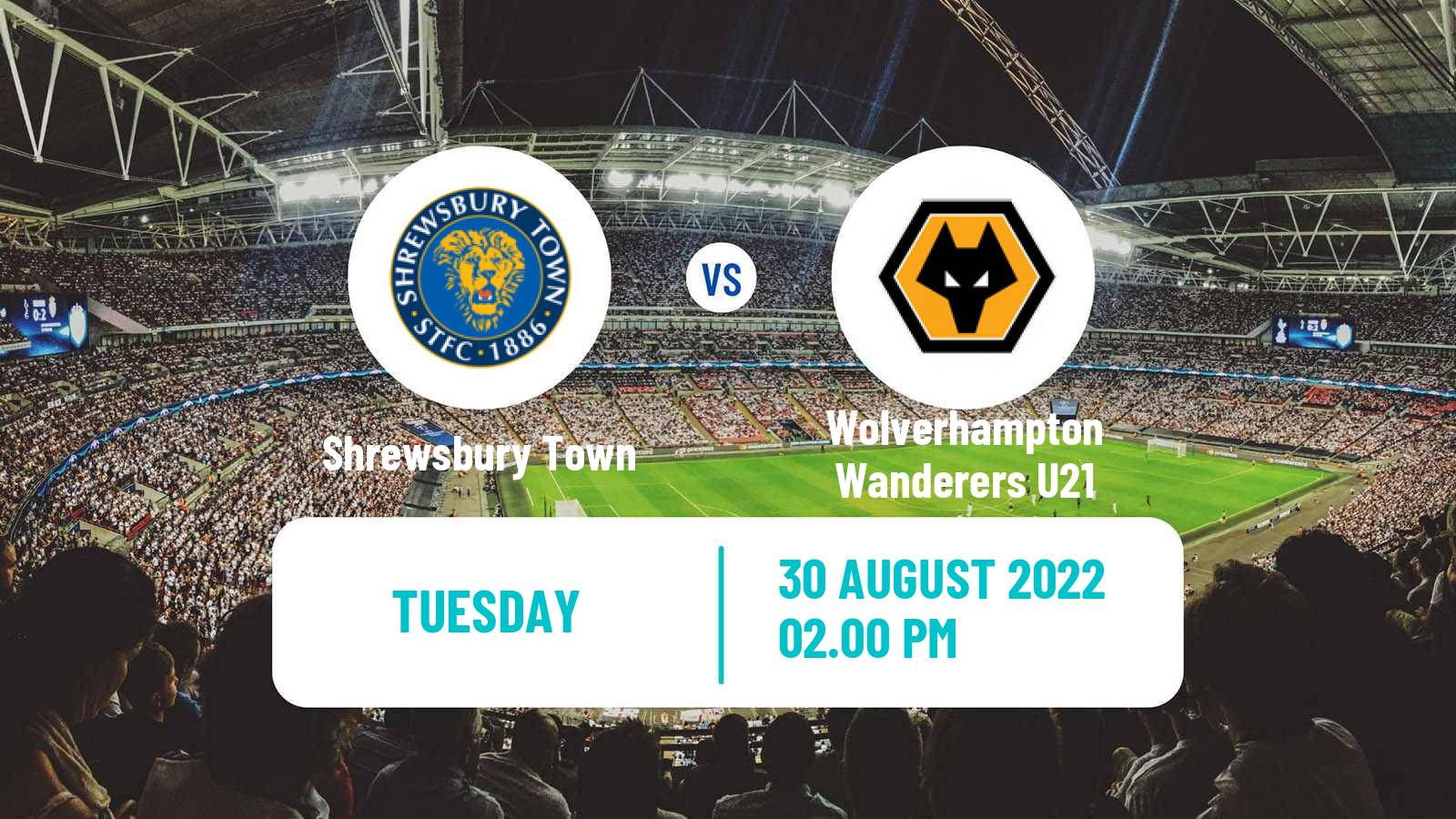 Soccer English EFL Trophy Shrewsbury Town - Wolverhampton Wanderers U21