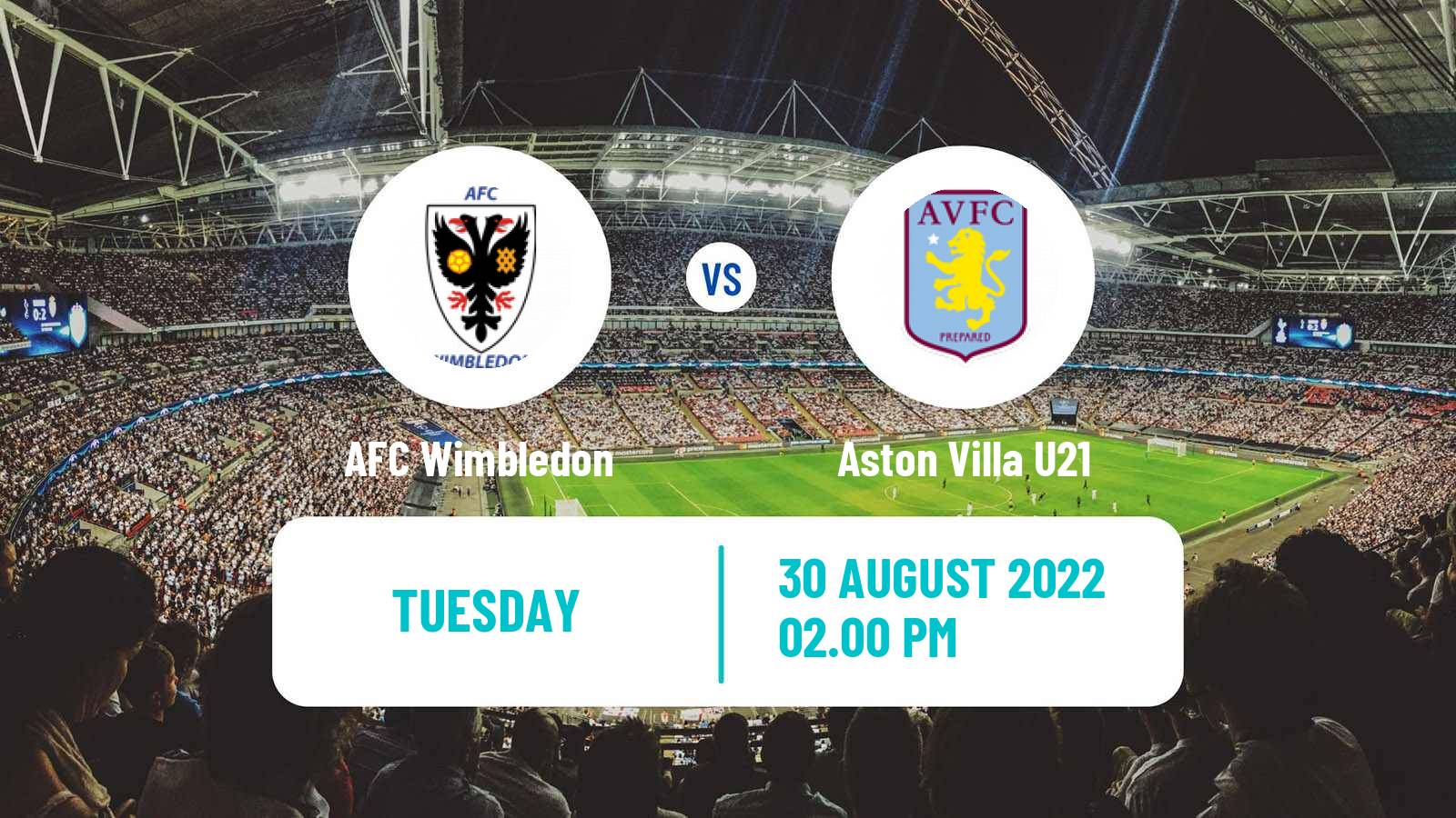 Soccer English EFL Trophy AFC Wimbledon - Aston Villa U21