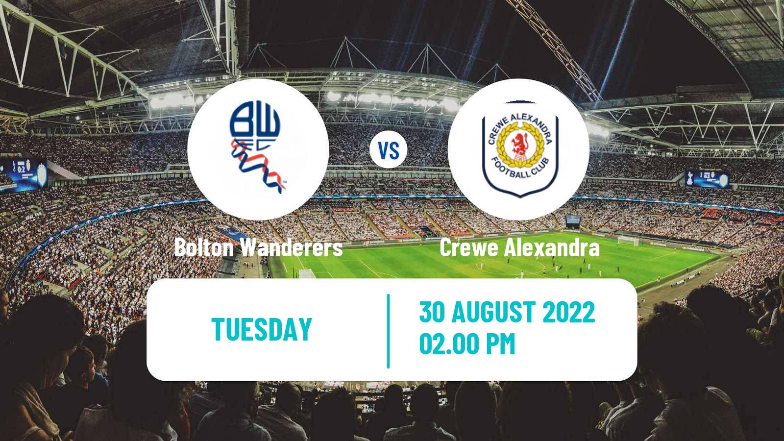 Soccer English EFL Trophy Bolton Wanderers - Crewe Alexandra