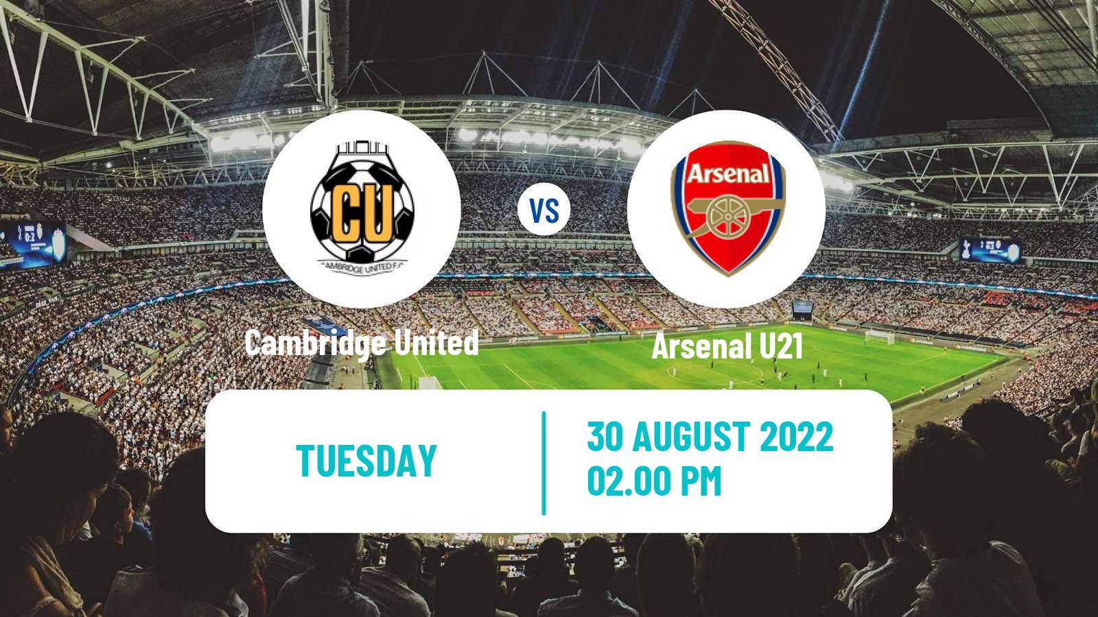 Soccer English EFL Trophy Cambridge United - Arsenal U21