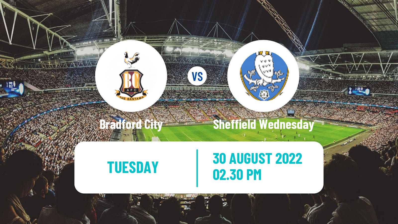 Soccer English EFL Trophy Bradford City - Sheffield Wednesday