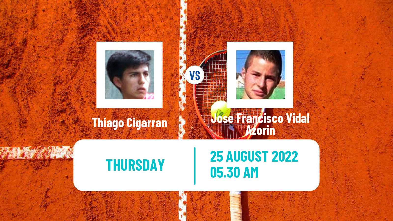 Tennis ITF Tournaments Thiago Cigarran - Jose Francisco Vidal Azorin