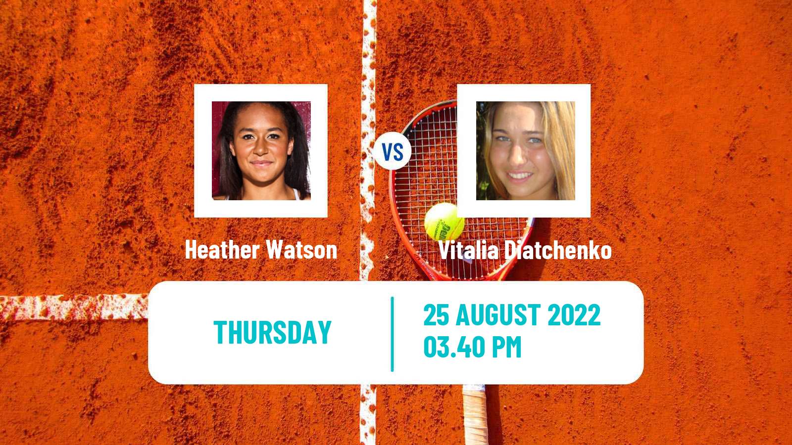 Tennis WTA US Open Heather Watson - Vitalia Diatchenko