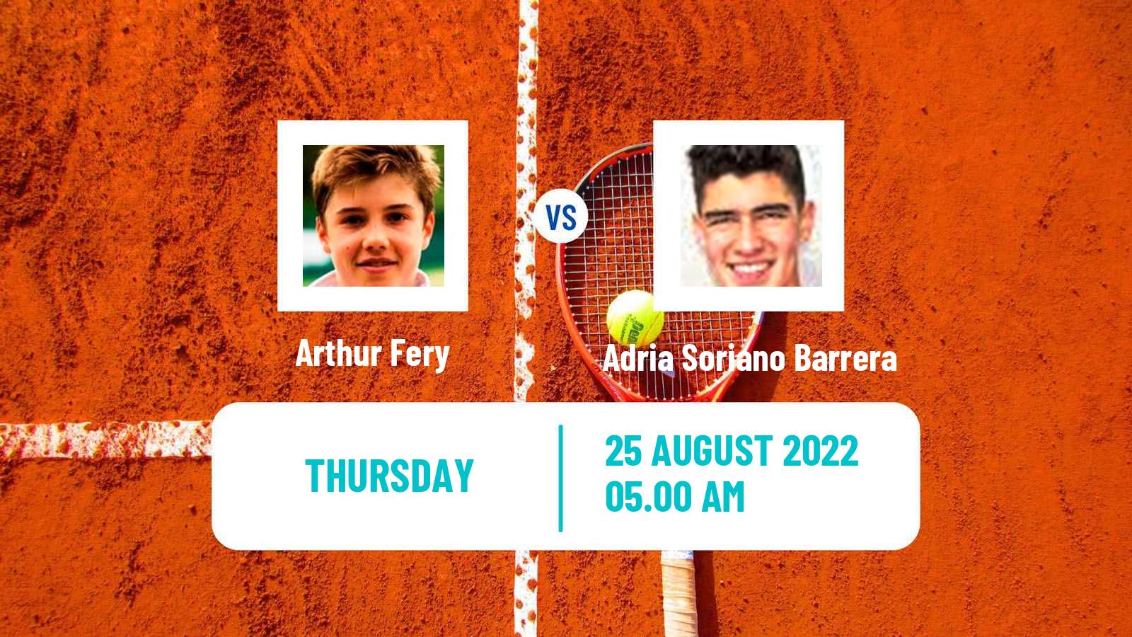 Tennis ITF Tournaments Arthur Fery - Adria Soriano Barrera