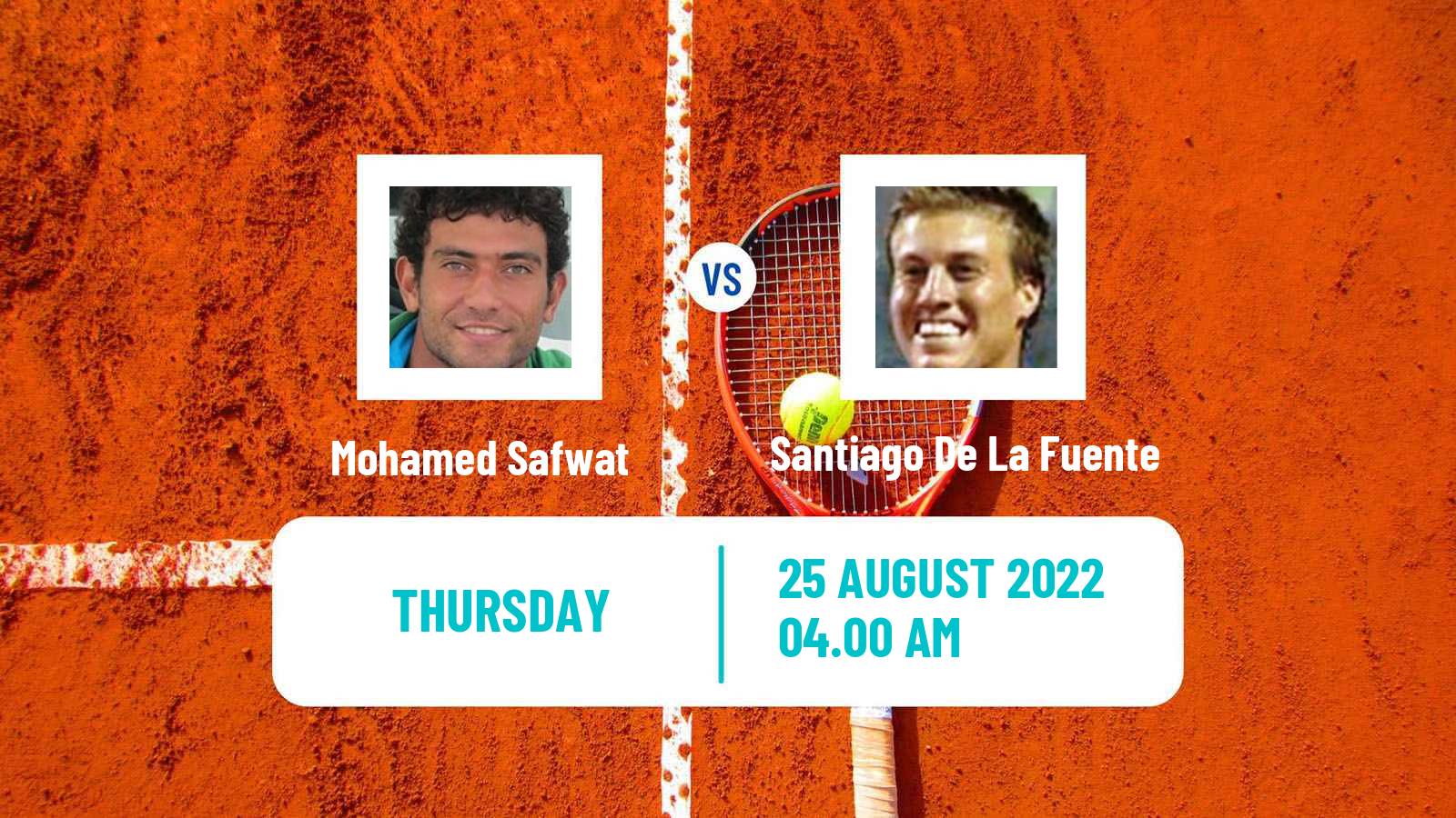 Tennis ITF Tournaments Mohamed Safwat - Santiago De La Fuente