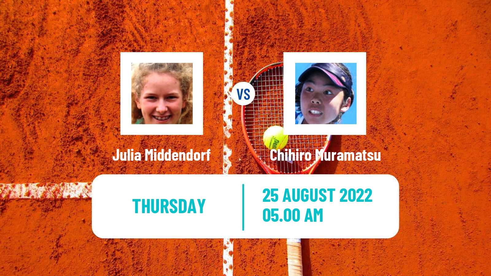 Tennis ITF Tournaments Julia Middendorf - Chihiro Muramatsu