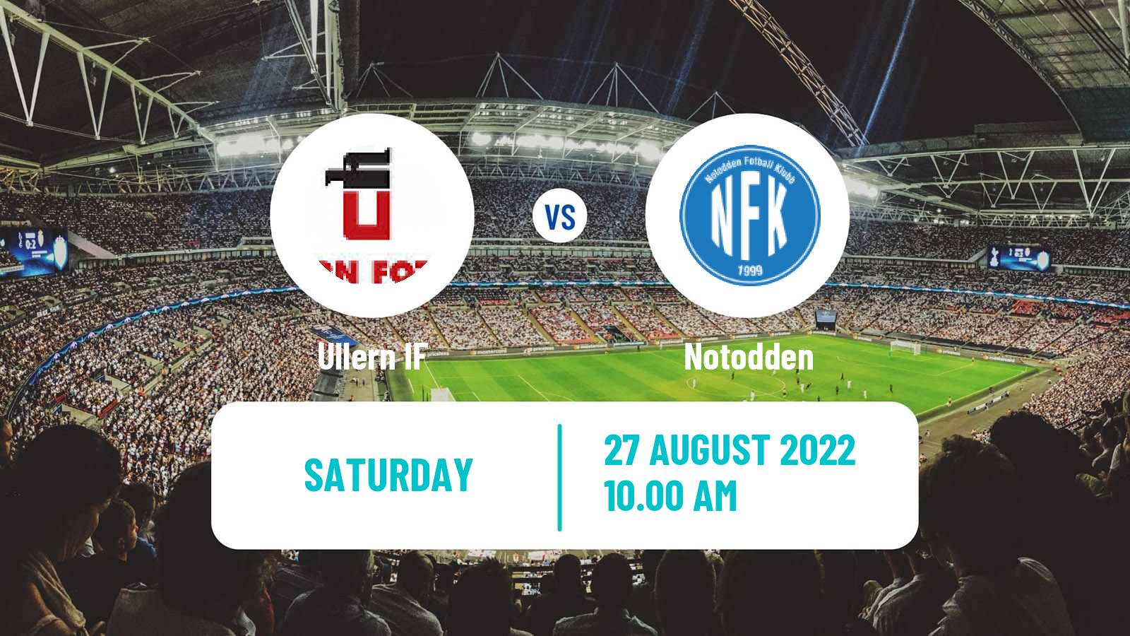 Soccer Norwegian Division 2 - Group 1 Ullern - Notodden