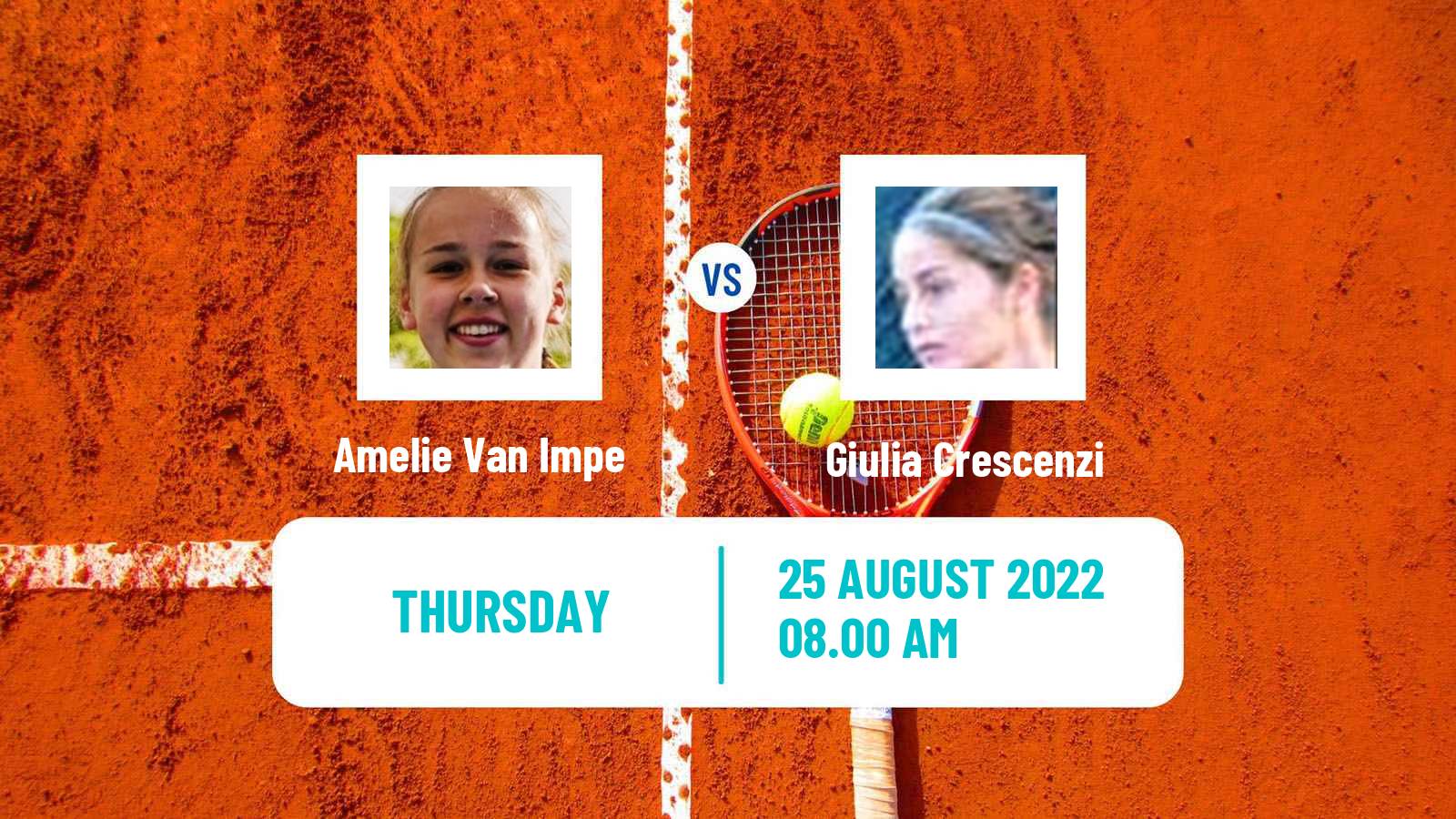 Tennis ITF Tournaments Amelie Van Impe - Giulia Crescenzi