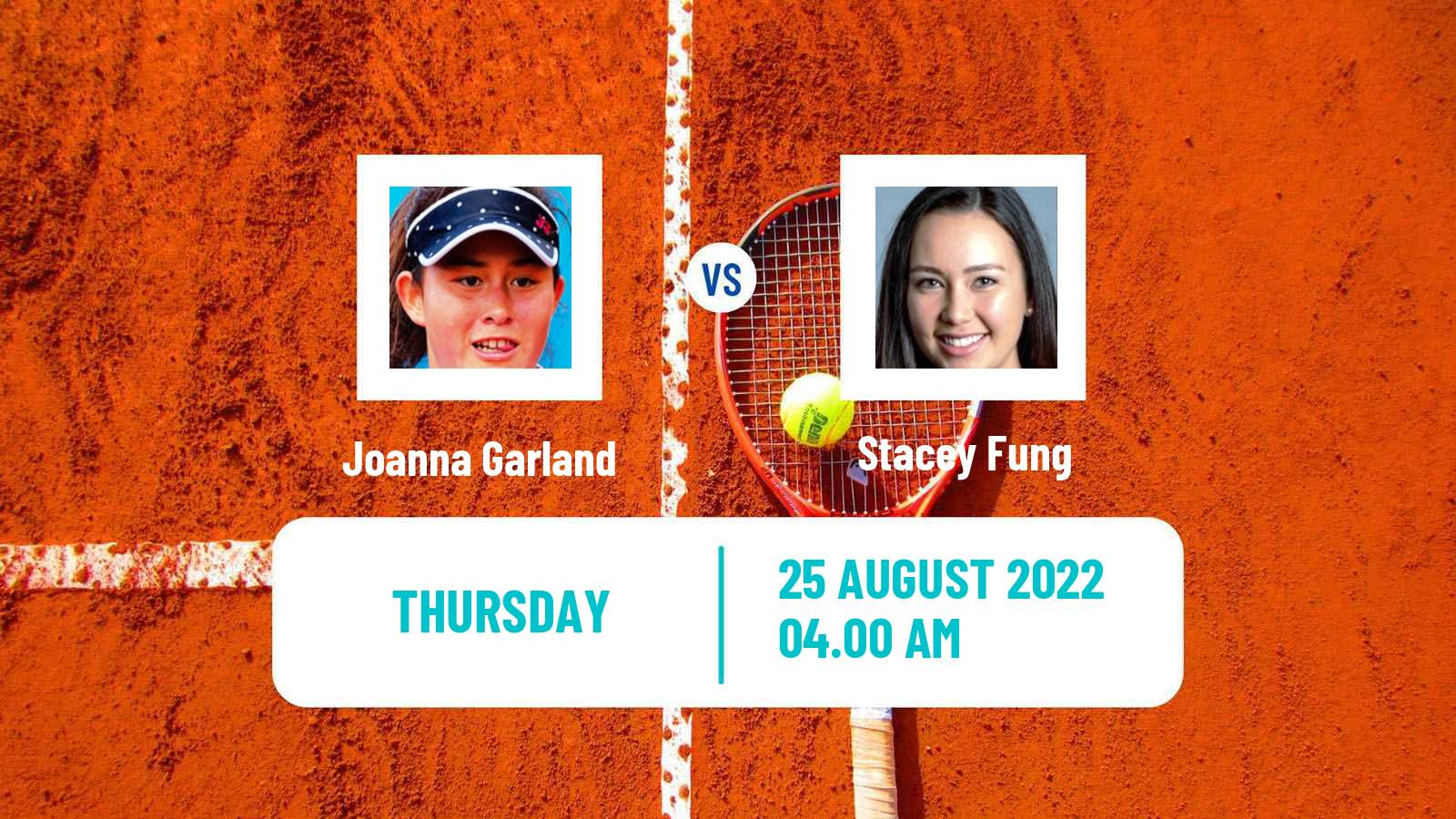 Tennis ITF Tournaments Joanna Garland - Stacey Fung