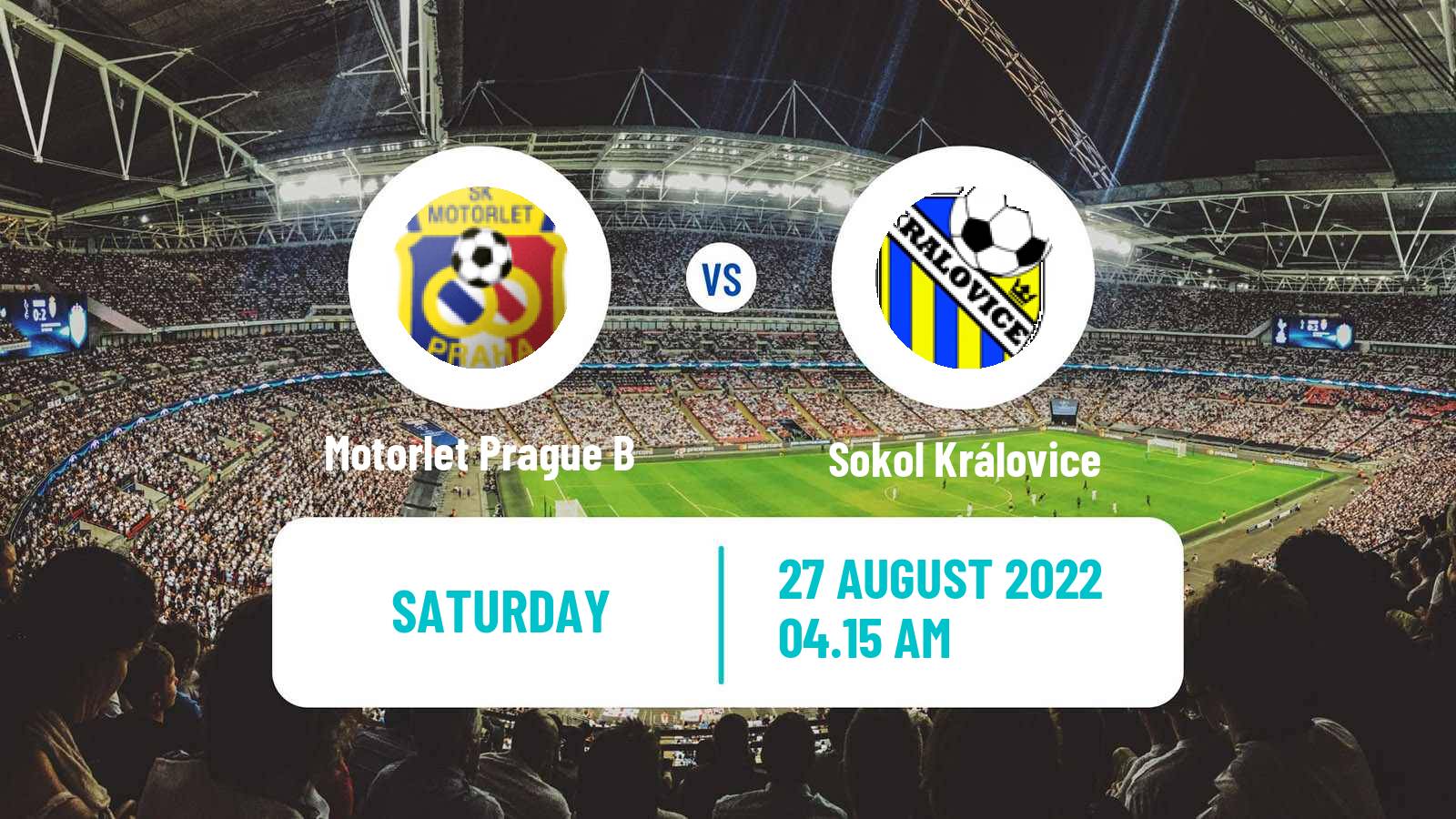 Soccer Czech Prazsky Prebor Motorlet Prague B - Sokol Královice