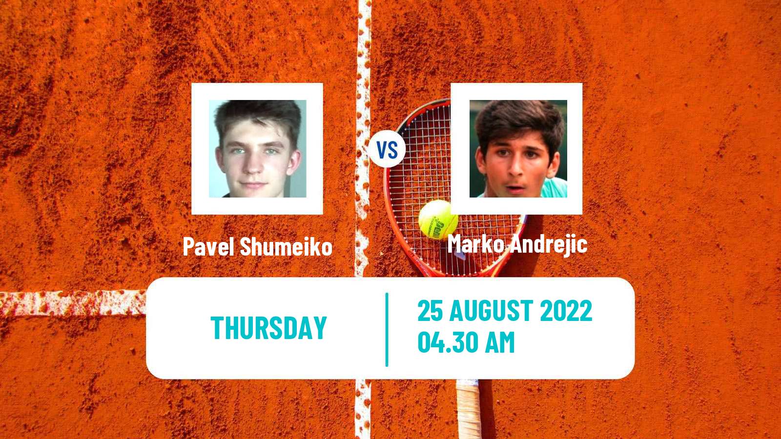 Tennis ITF Tournaments Pavel Shumeiko - Marko Andrejic