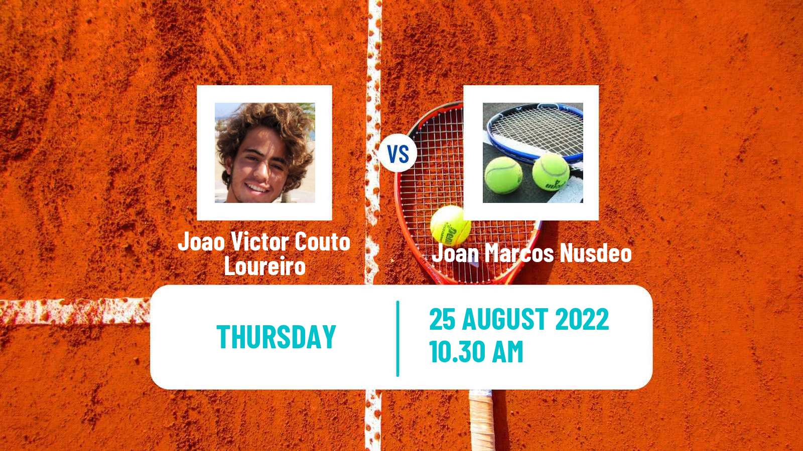 Tennis ITF Tournaments Joao Victor Couto Loureiro - Joan Marcos Nusdeo