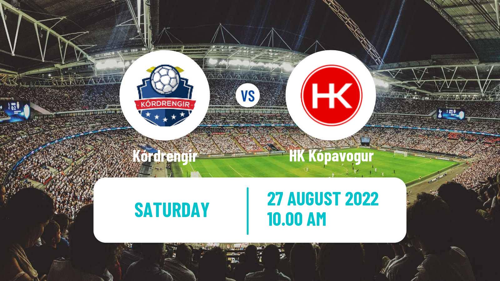 Soccer Icelandic Lengjudeildin Kórdrengir - HK Kópavogur