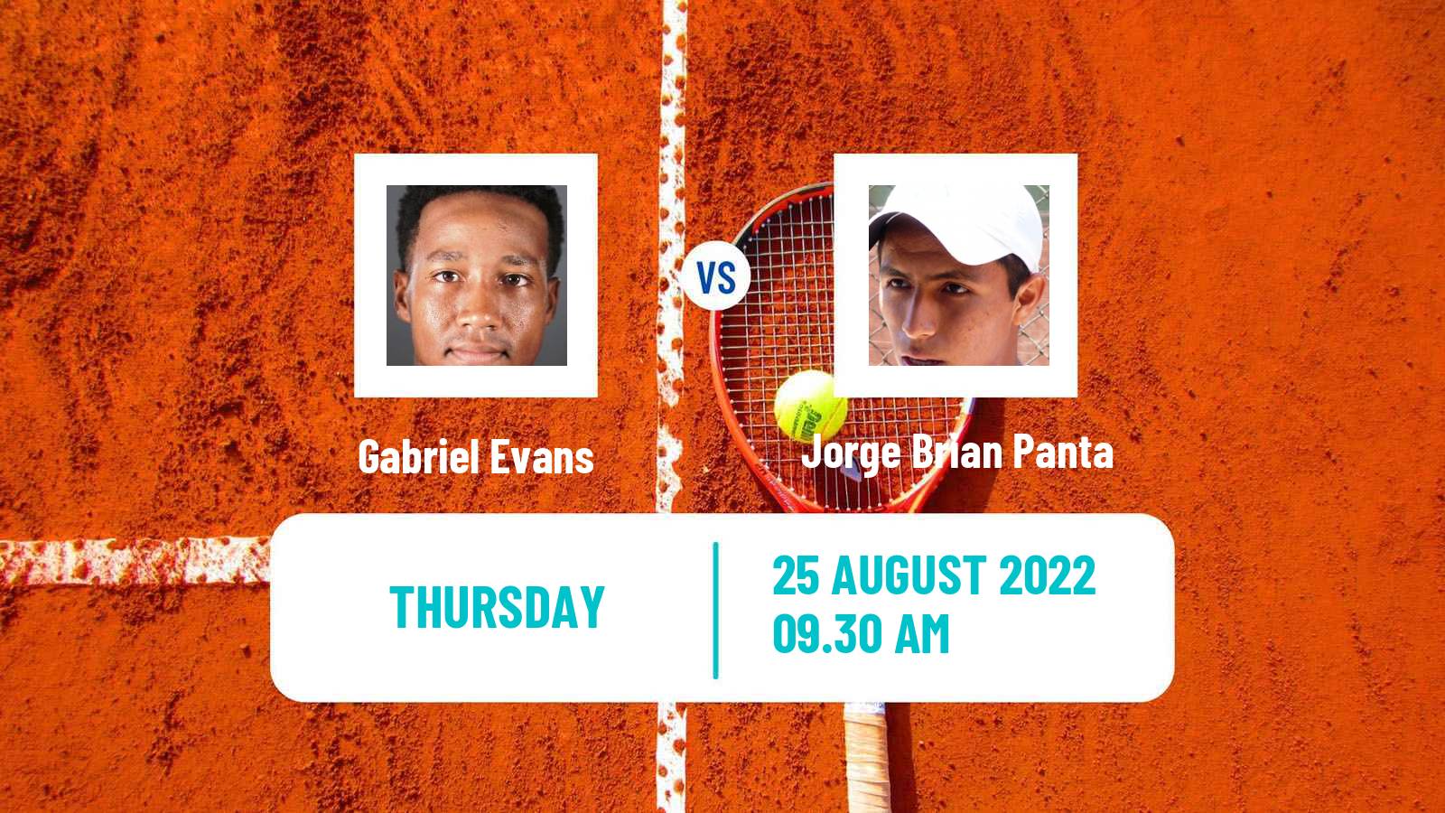 Tennis ITF Tournaments Gabriel Evans - Jorge Brian Panta